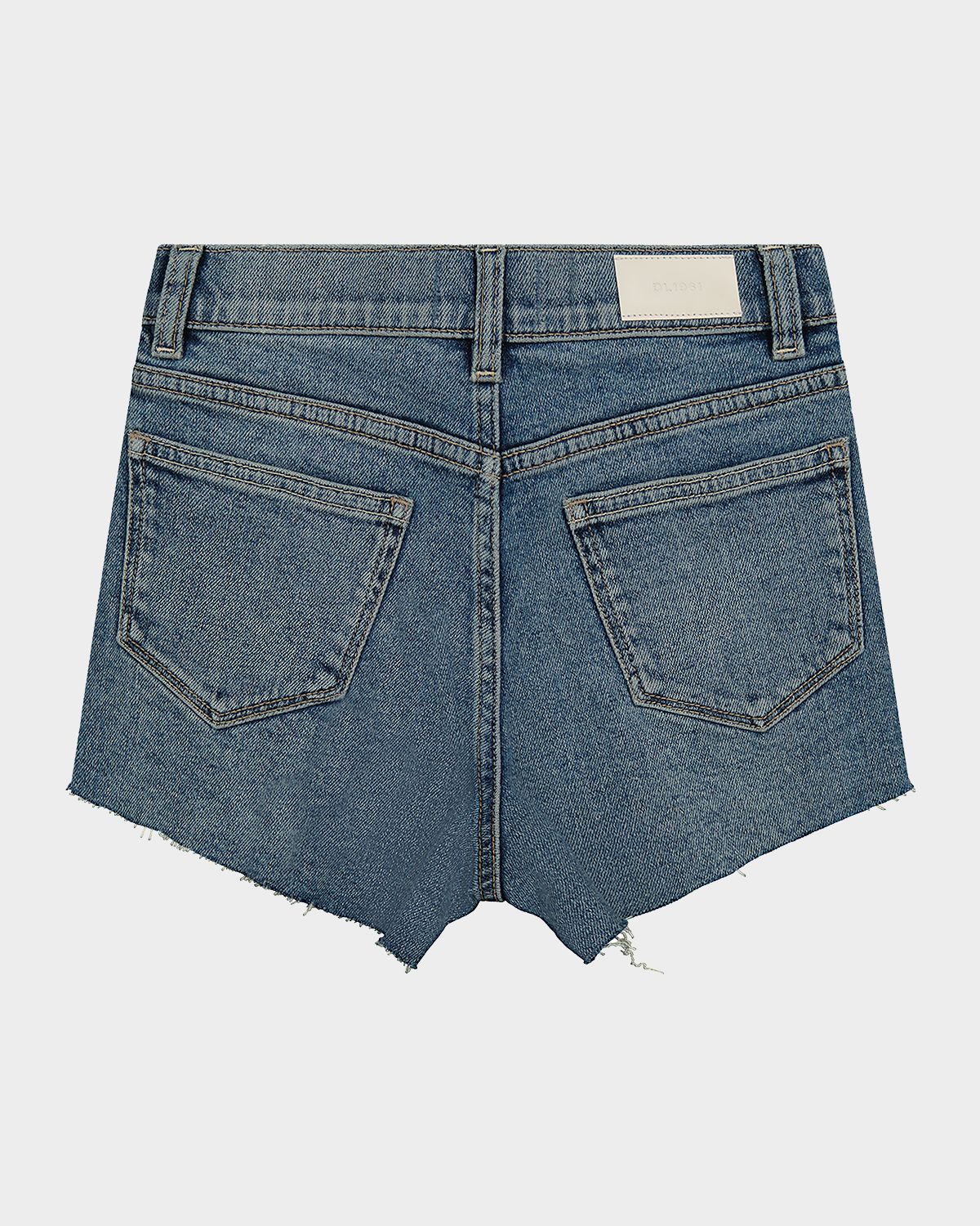 DL1961 Girl 's Lucy High-Rise Shorts, Size -14