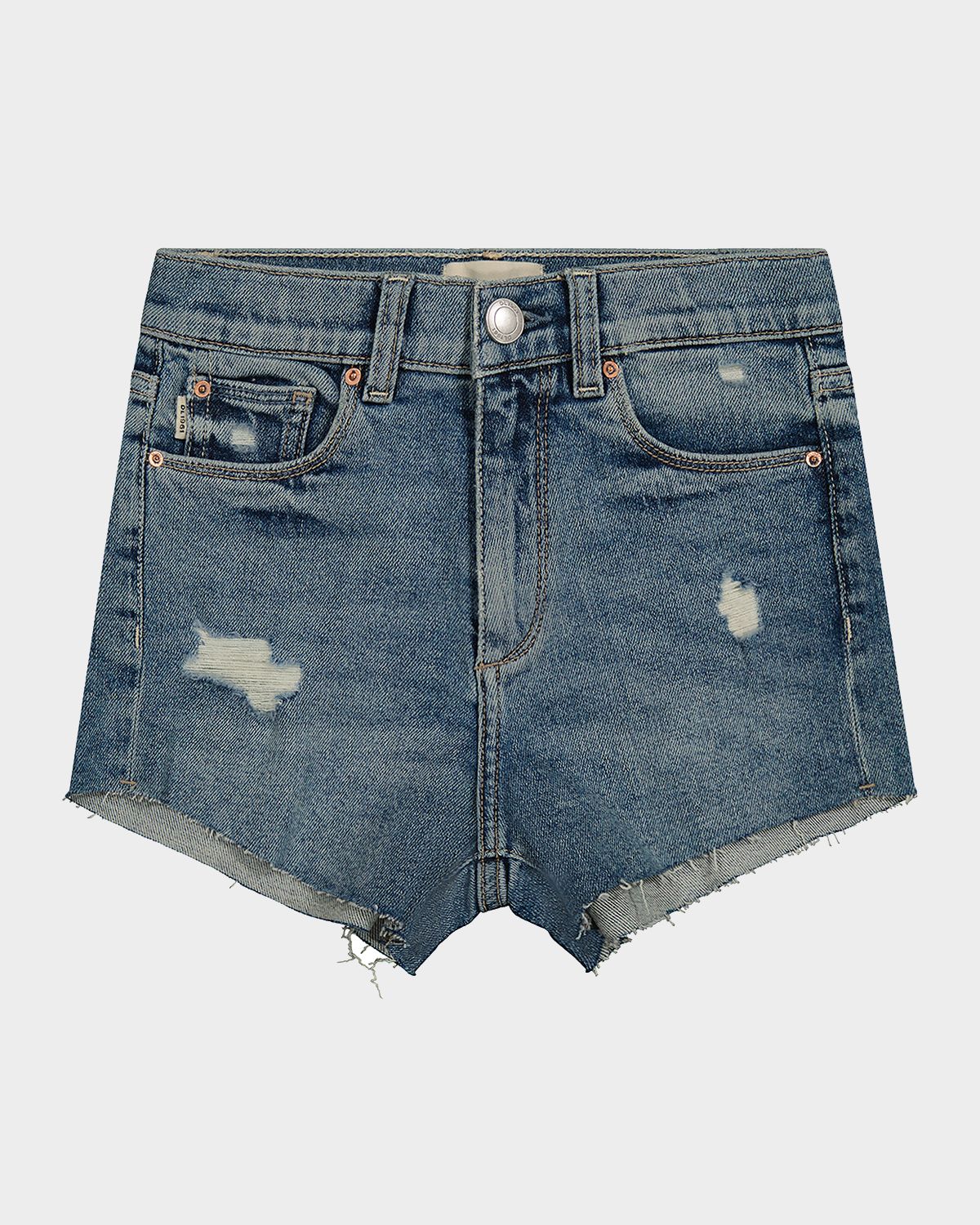 DL1961 Girl 's Lucy High-Rise Shorts, Size -14