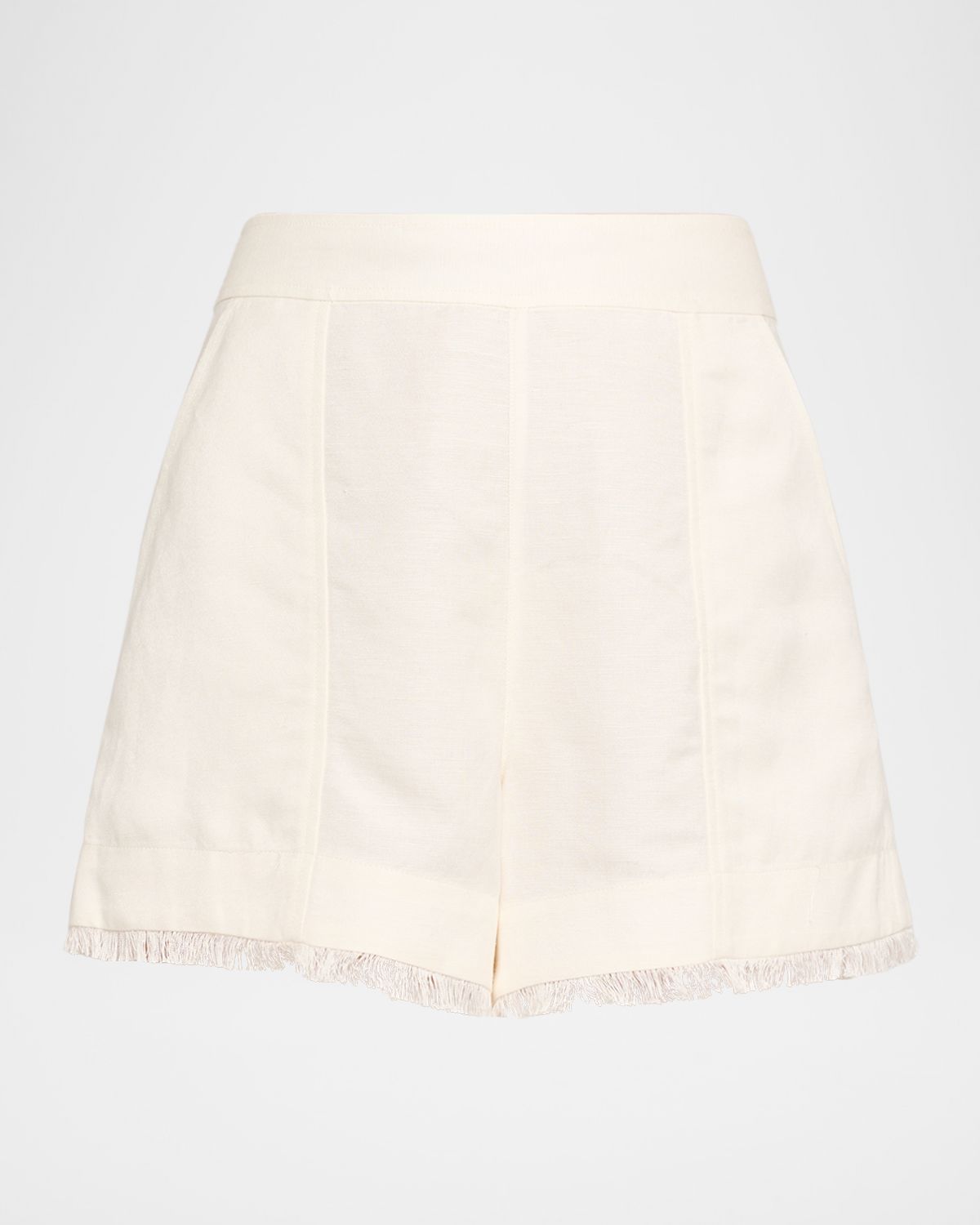 SIMKHAI Dax Fringe Linen-Blend Shorts