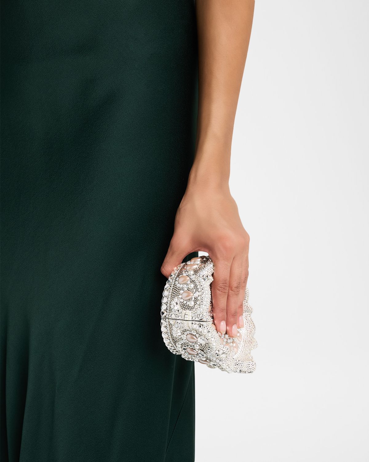 Judith Leiber Couture Diana Crown Crystal Clutch Bag