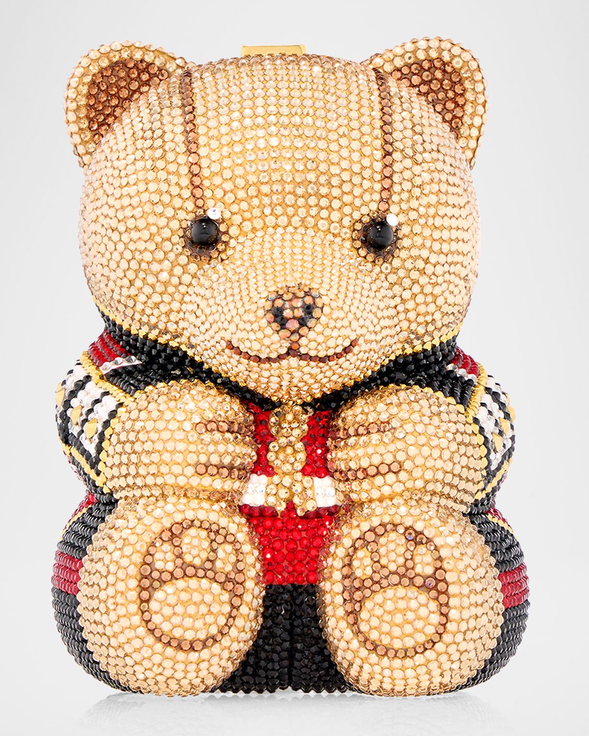 Judith Leiber Couture Albert Teddy Bear Crystal Clutch Bag