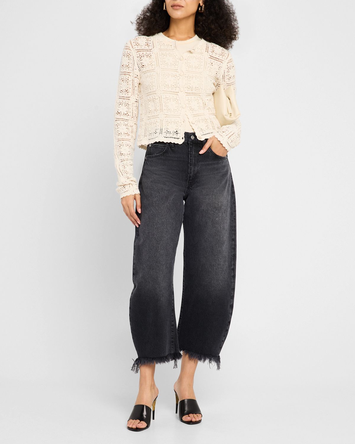 FRAME The Bubble Crop Jeans