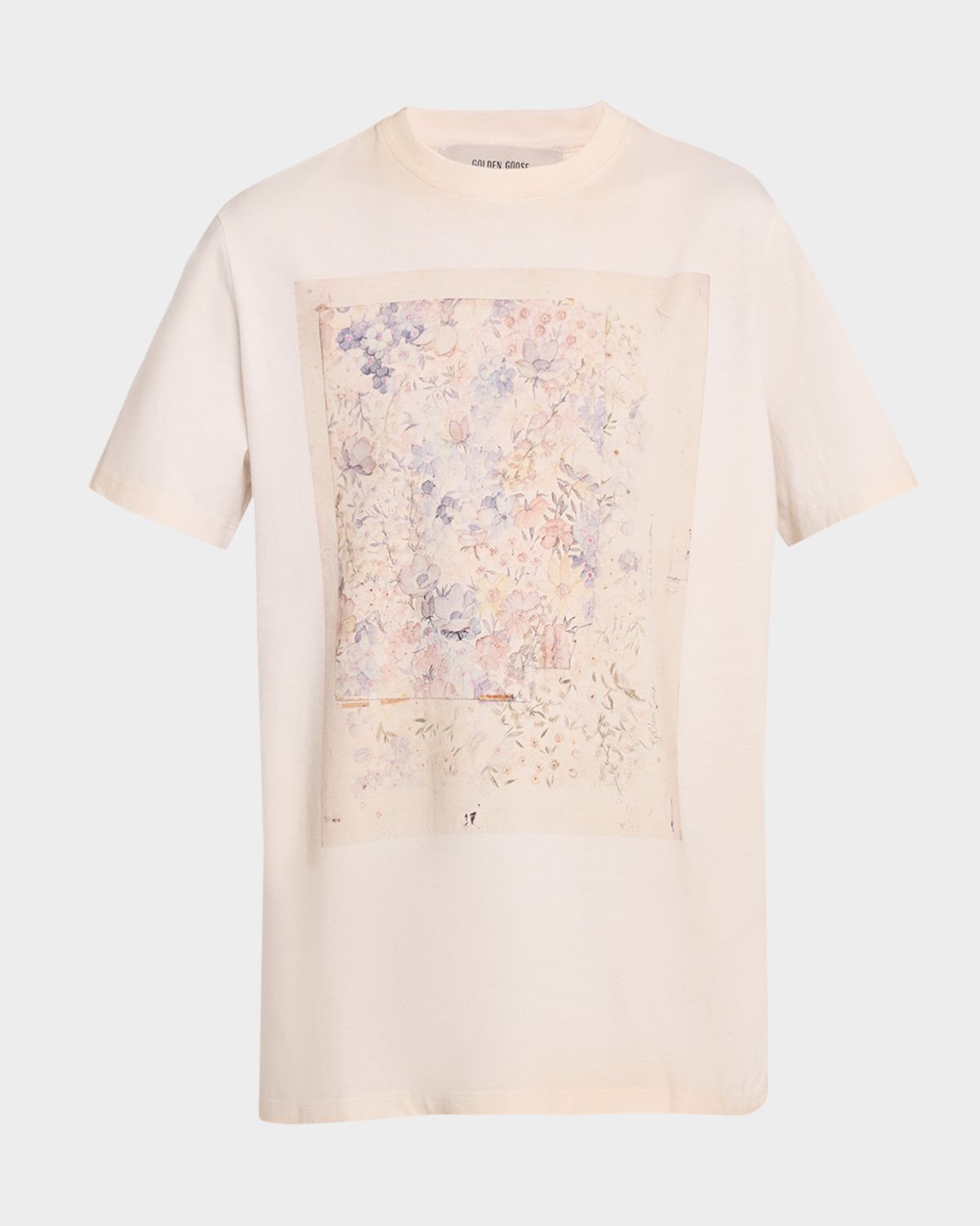 Golden Goose Journey Floral Print Crewneck T-Shirt