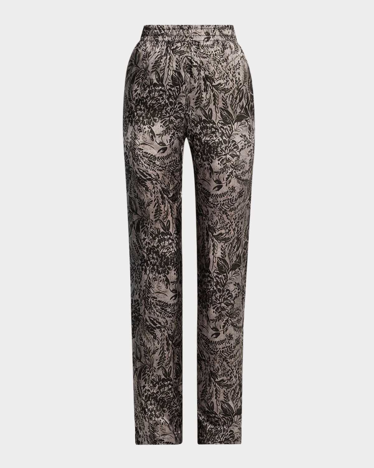 Golden Goose Golden Floral Viscose Twill Pants