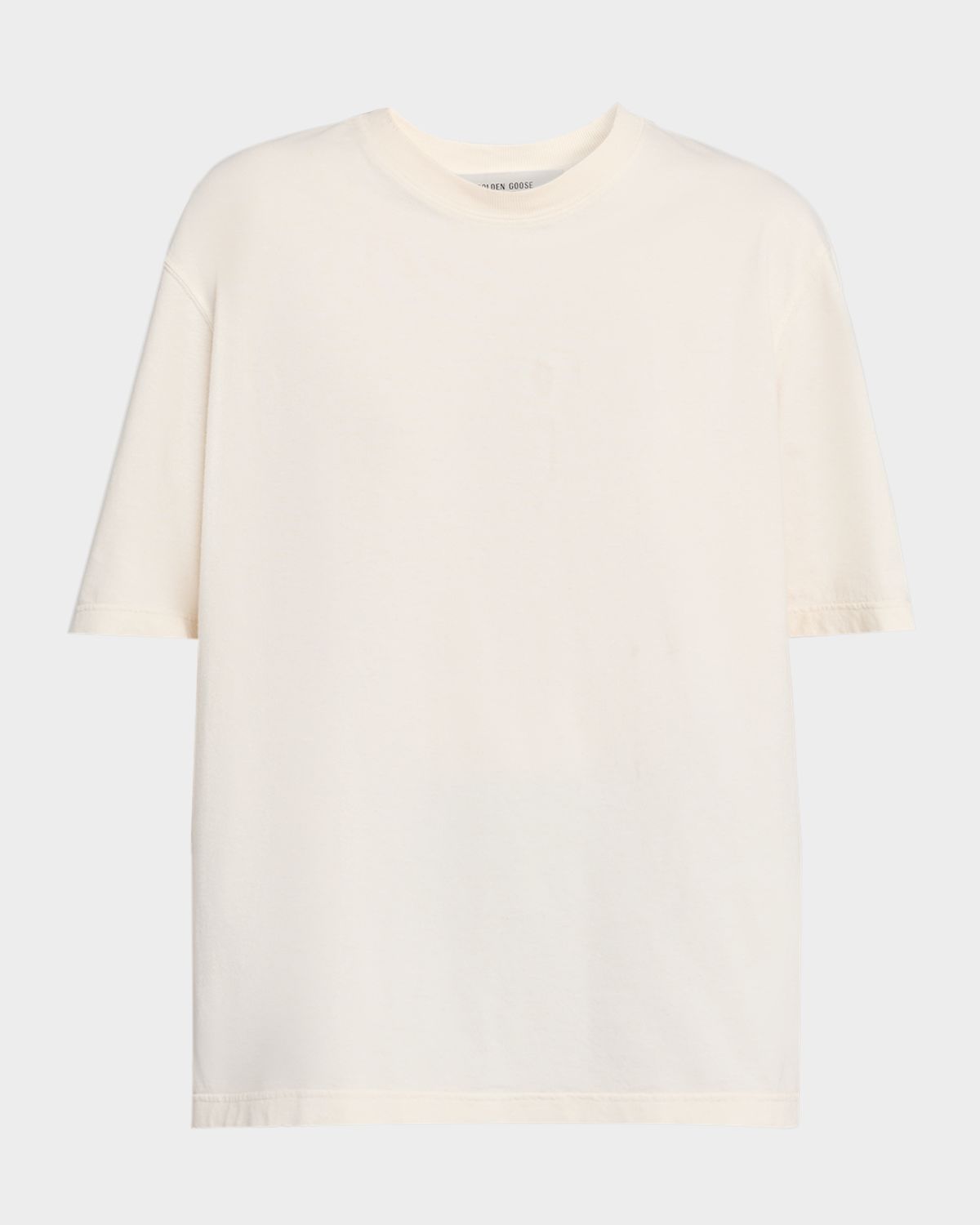 Golden Goose Reverse Logo Cotton Crewneck T-Shirt | Thumbnail 6 Golden Goose Reverse Logo Cotton Crewneck T-Shirt | Thumbnail 6