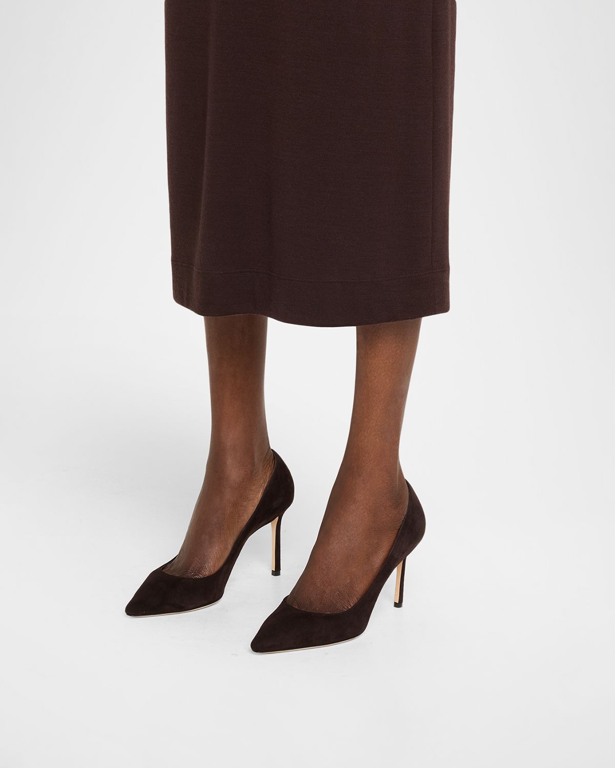 Jimmy Choo Romy 85 Suede Pumps