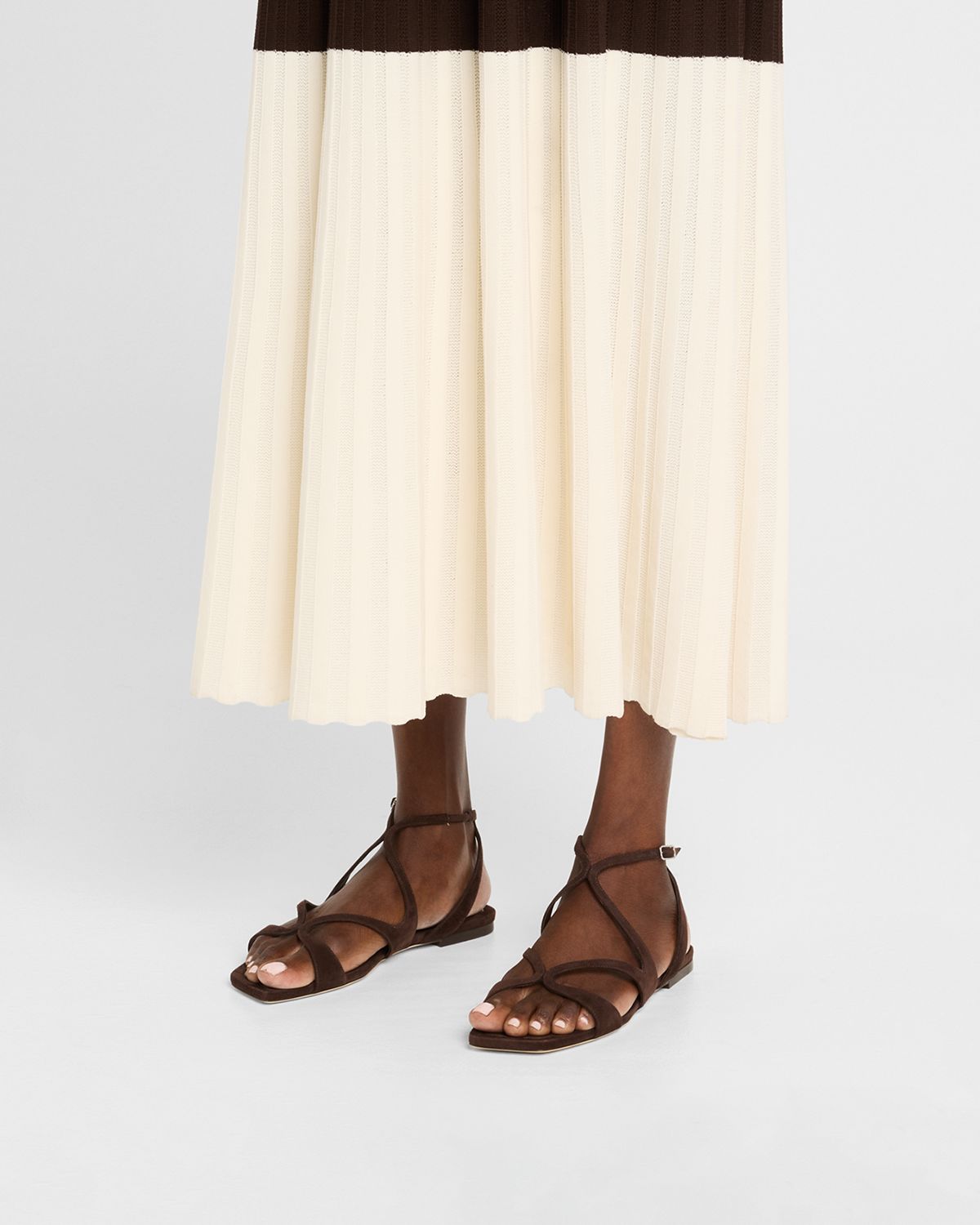 Jimmy Choo Ayla Suede Flat Sandals