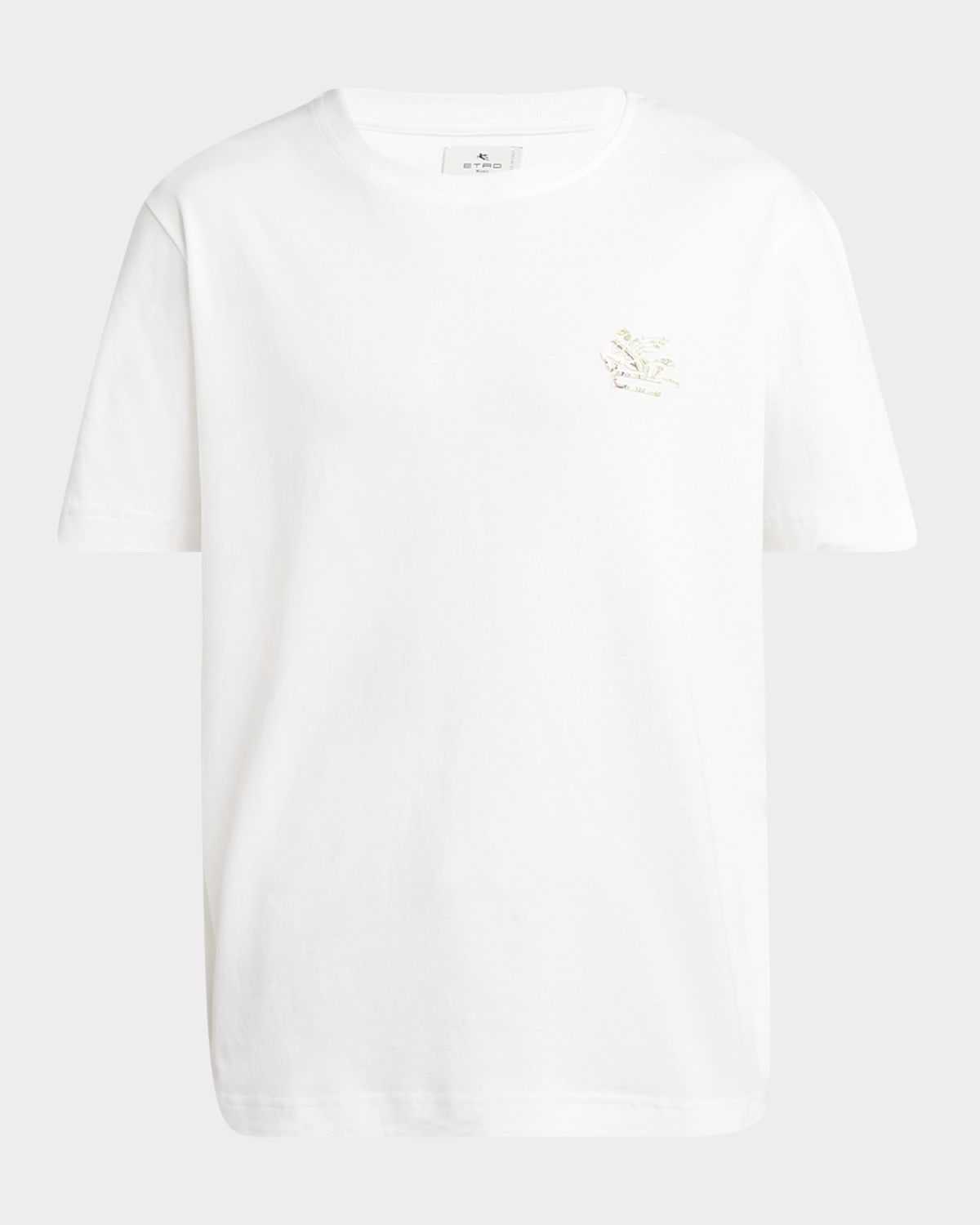 Etro Men 's Chest Logo Graphic Crewneck T-Shirt
