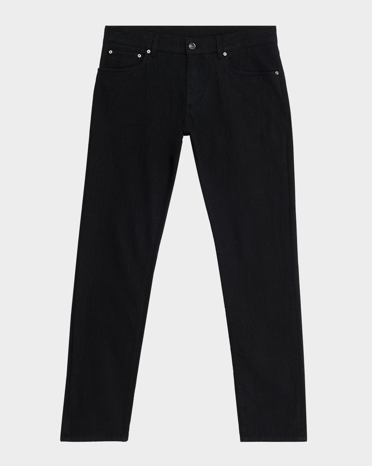 Etro Men 's Tonal Jacquard Denim Straight-Leg Jeans