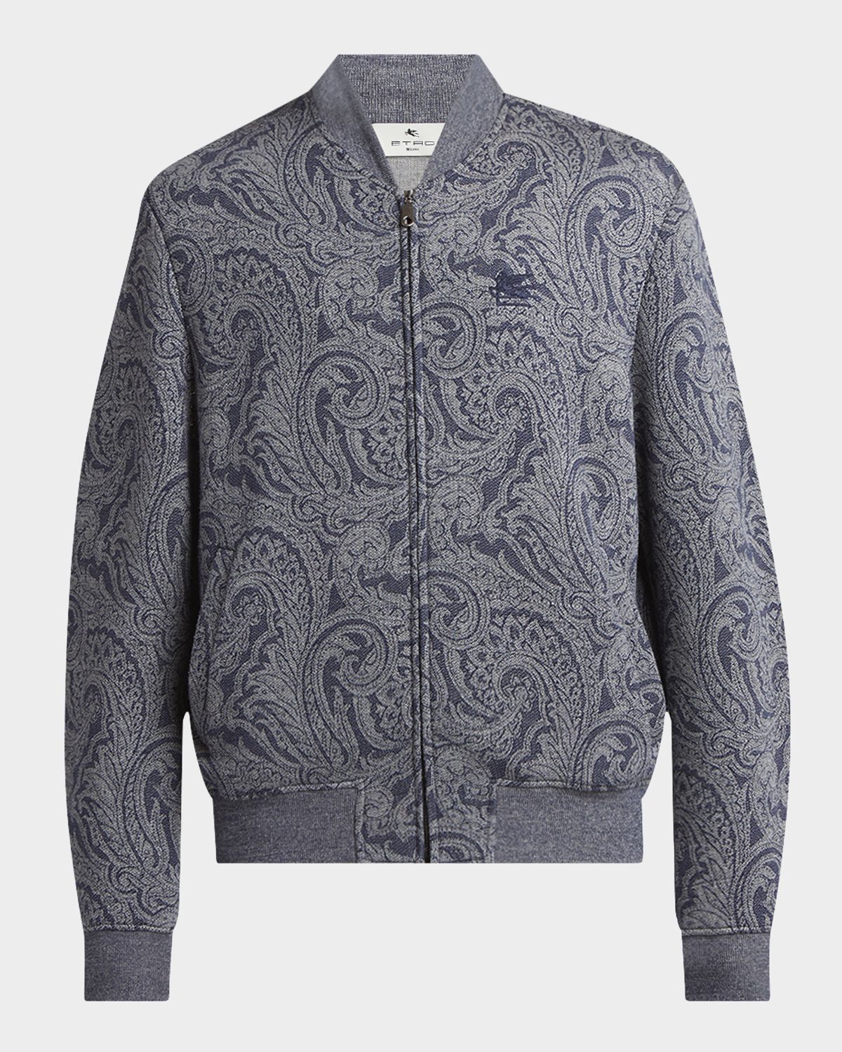 Etro Men 's Paisley Full-Zip Bomber Jacket