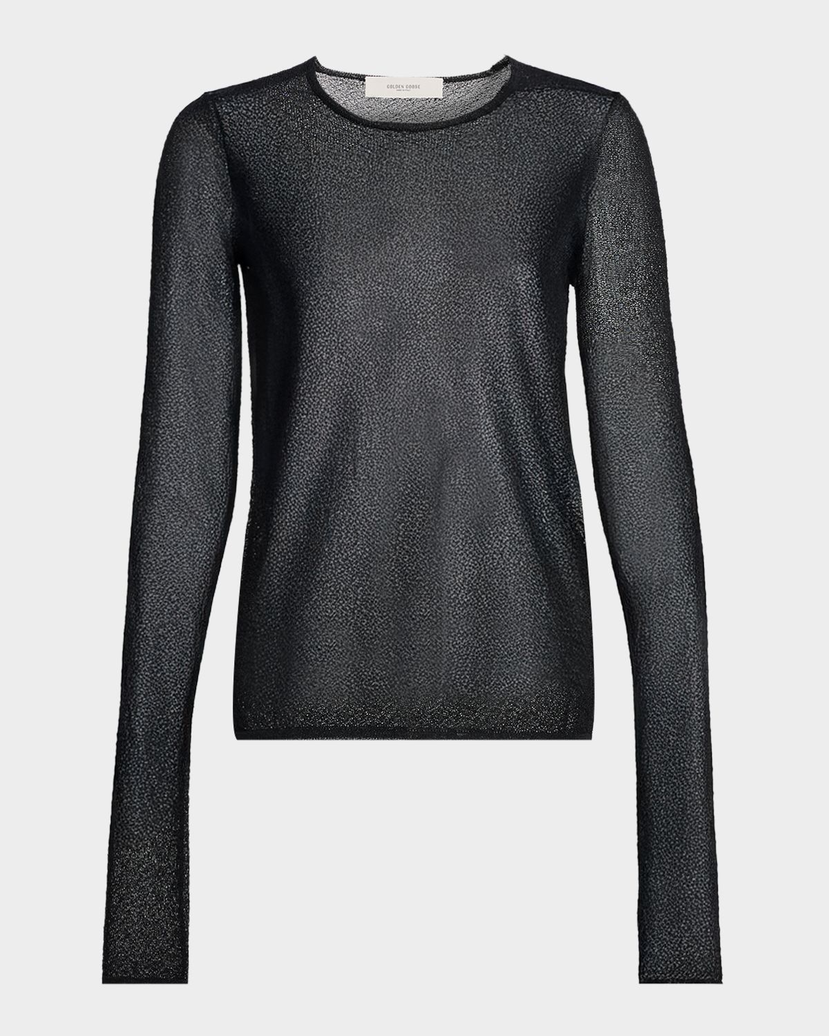 Golden Goose Nella Journey Slim Semi-Sheer Top
