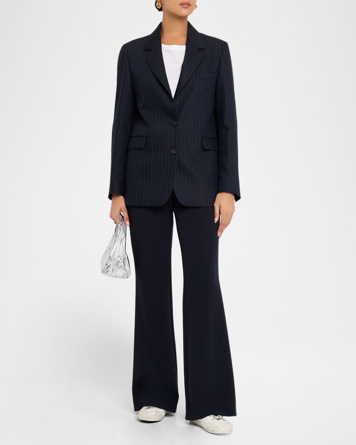 Golden Goose Journey Pinstripe Wool Jacket