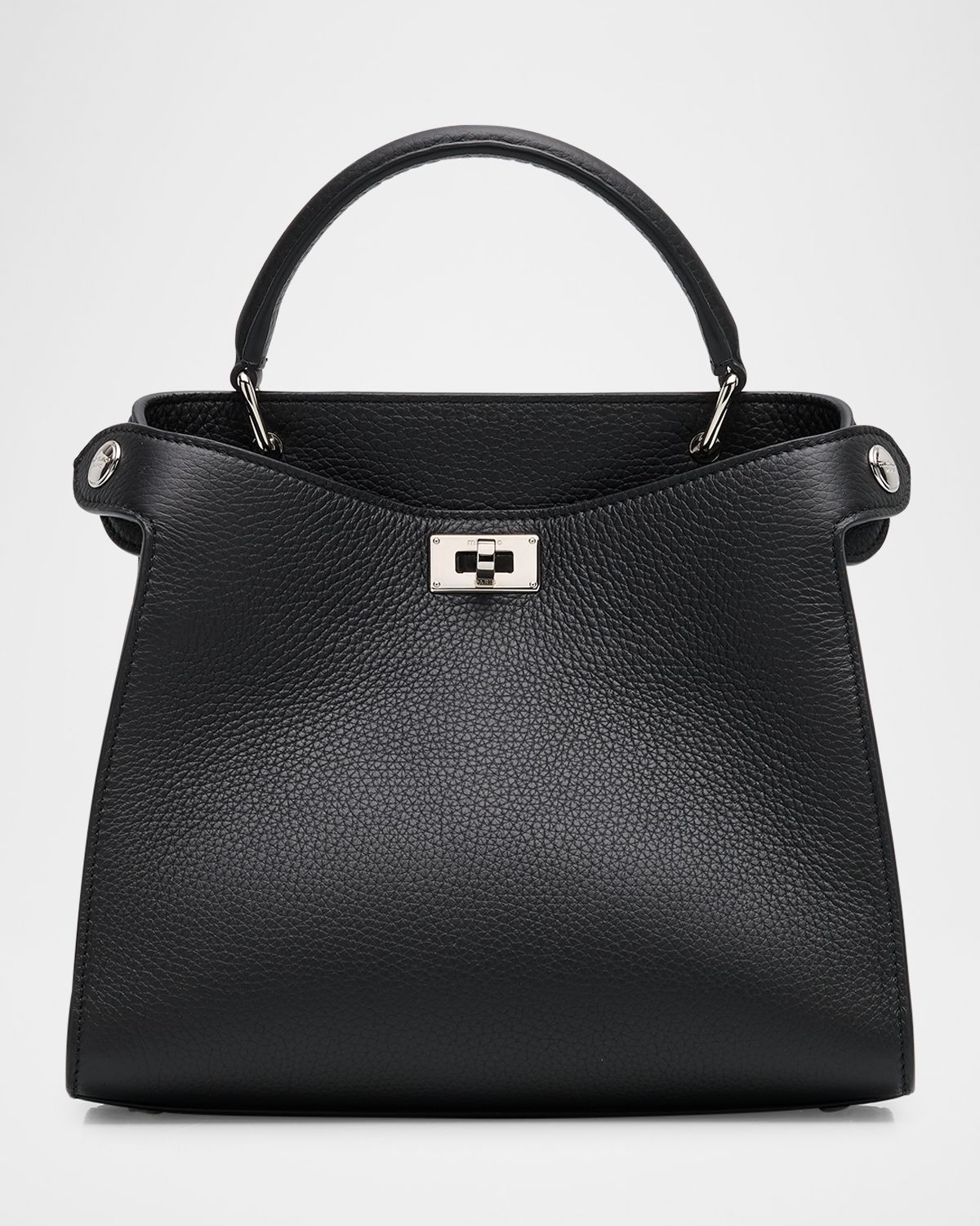 Michino Paris Lutece Mini Grained Leather Top-Handle Bag