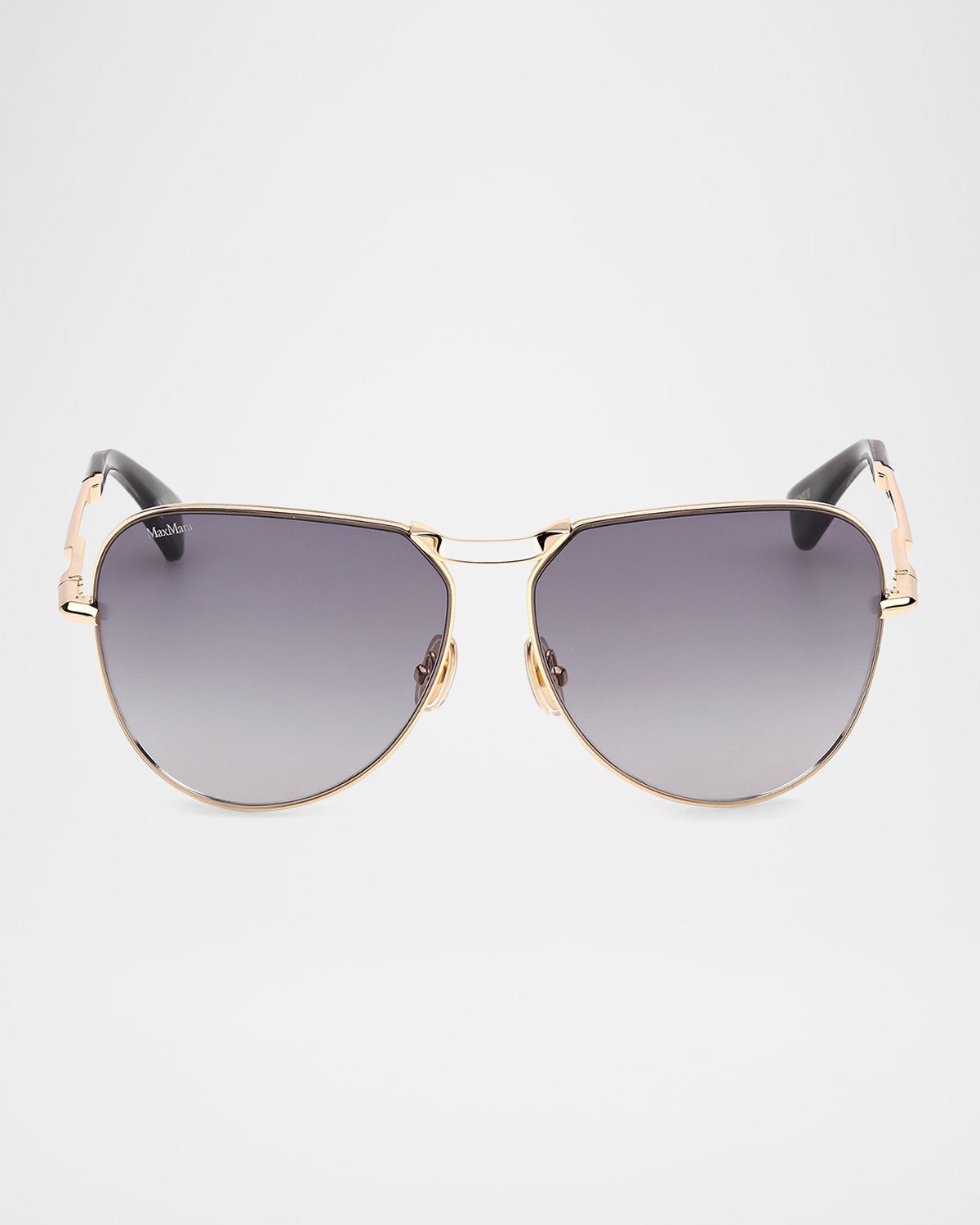 Max Mara Miller-2 Metal Aviator Sunglasses