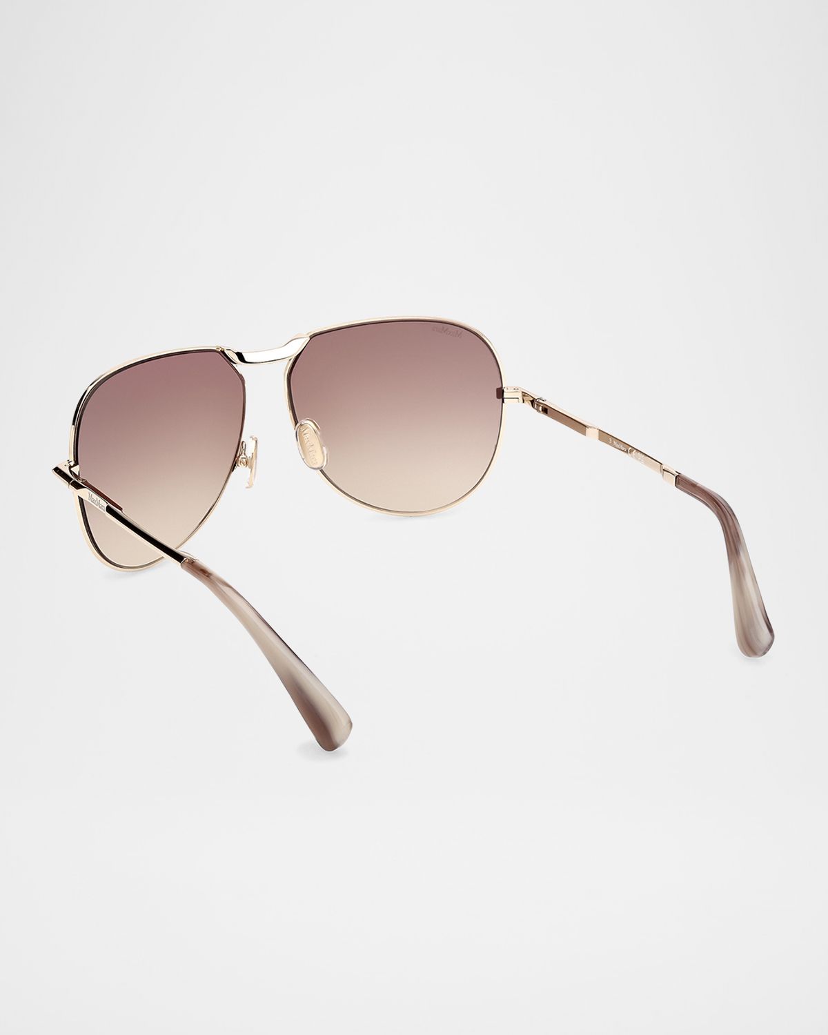 Max Mara Miller-2 Metal Aviator Sunglasses