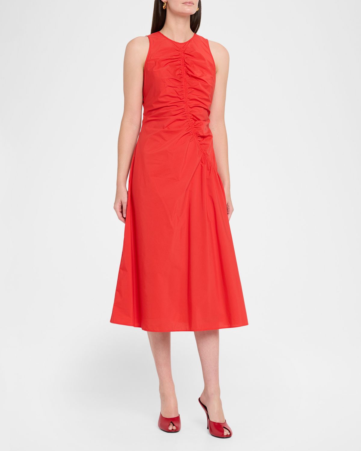 Theory Asymmetric Ruched Tank Dress | Thumbnail 4 Theory Asymmetric Ruched Tank Dress | Thumbnail 4