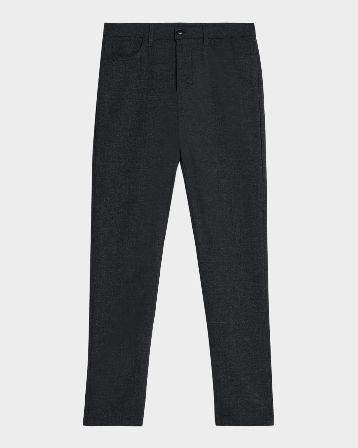 Canali Men 's Melange Wool Straight Fit Five-Pocket Pants