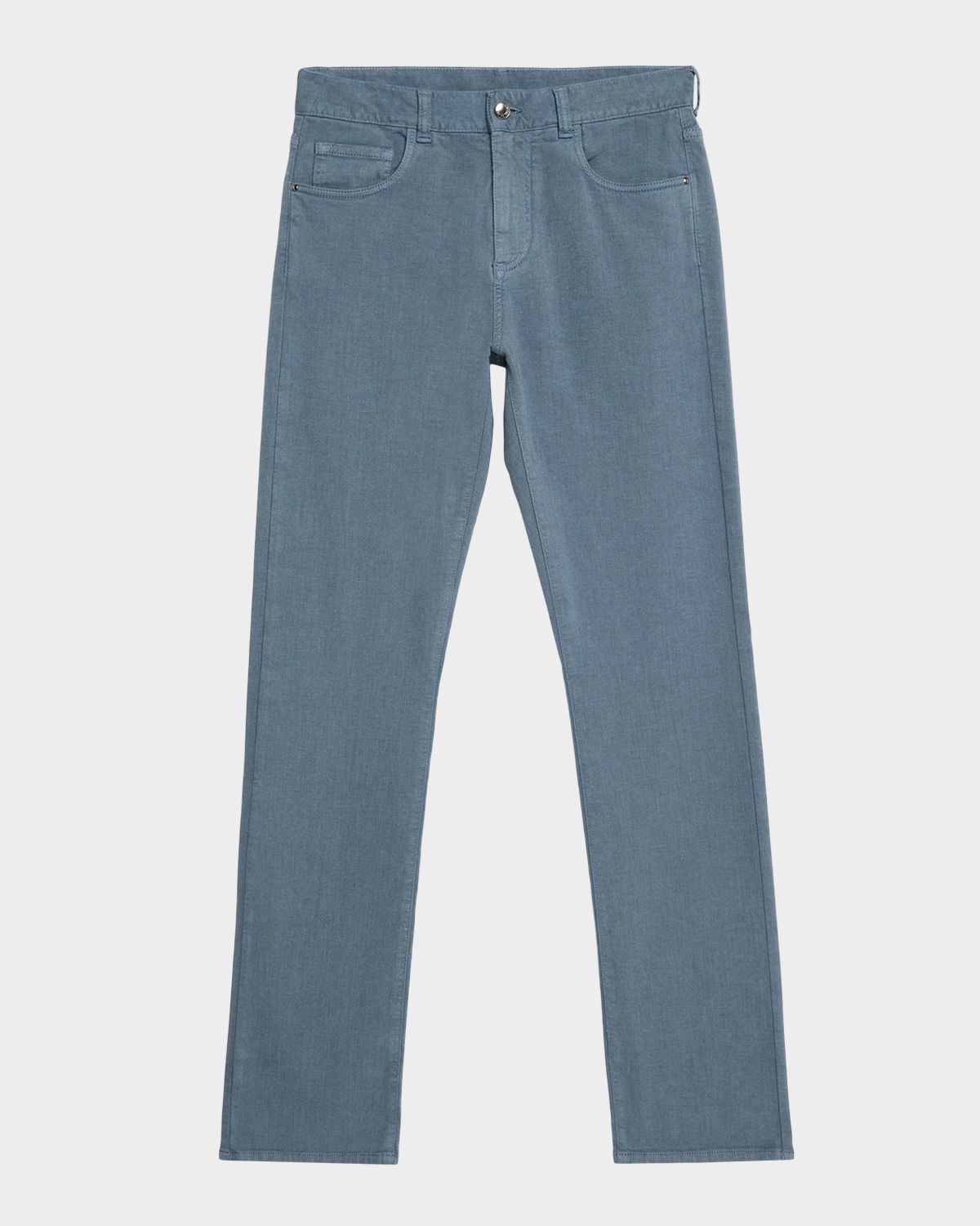 Canali Men 's Cotton-Stretch Trim Fit Five-Pocket Pants