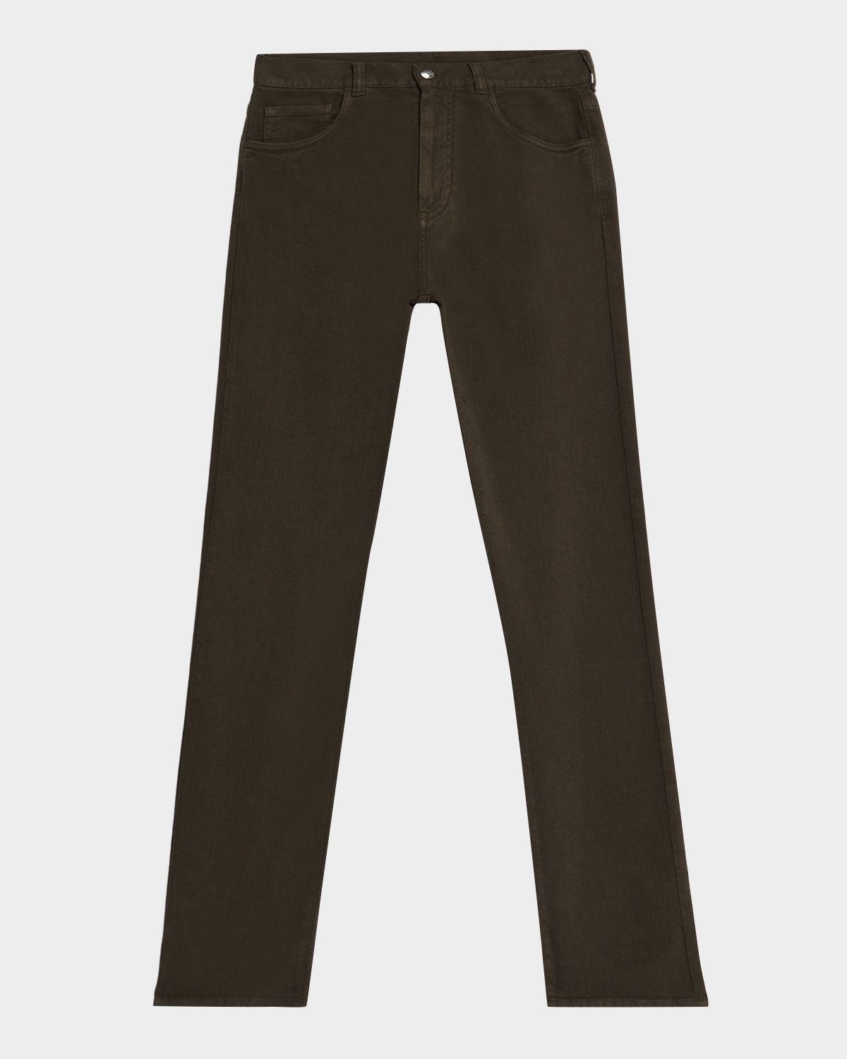 Canali Men 's Cotton-Stretch Straight Fit Five-Pocket Pants