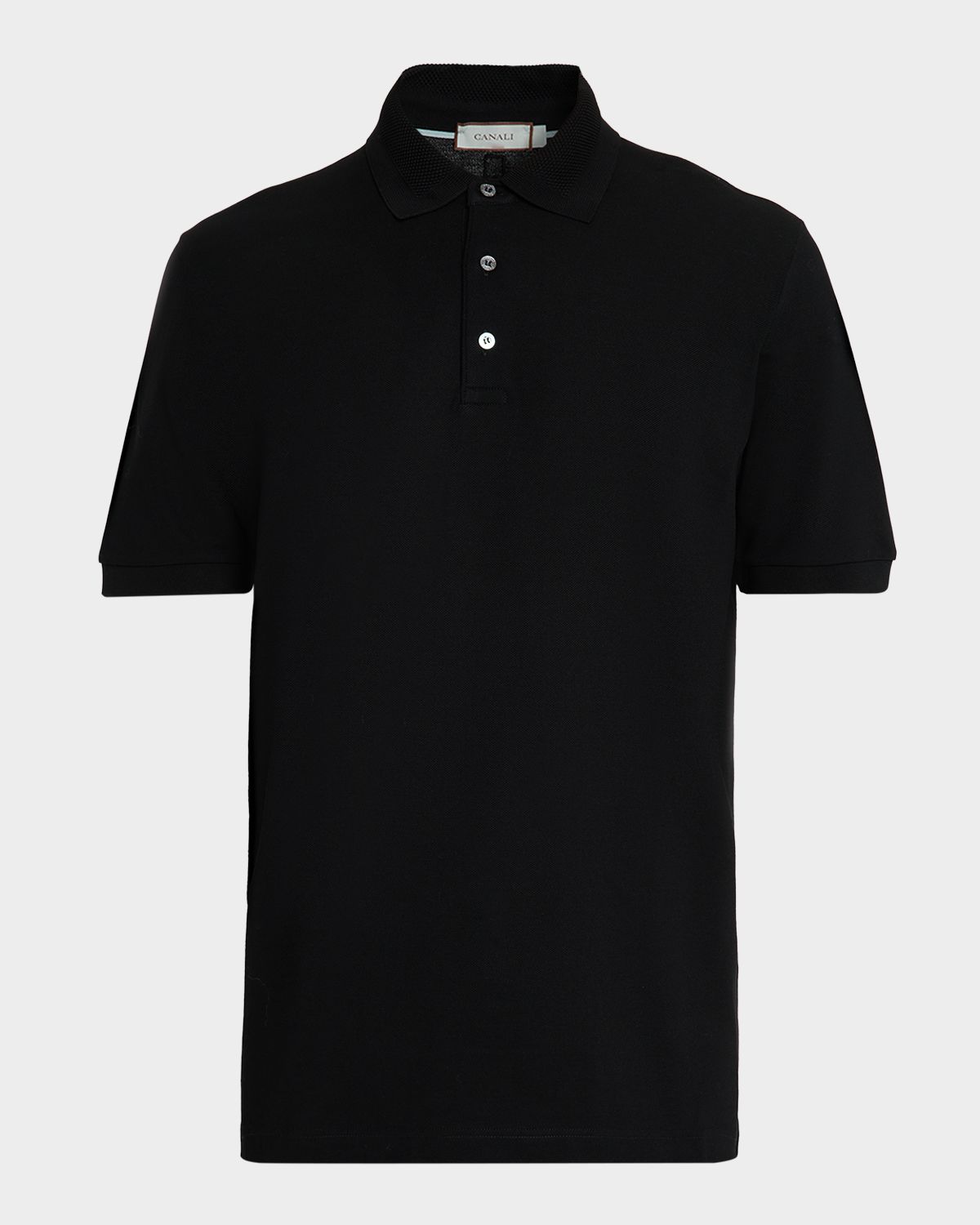 Canali Men 's Classic-Fit Cotton Pique Polo Shirt
