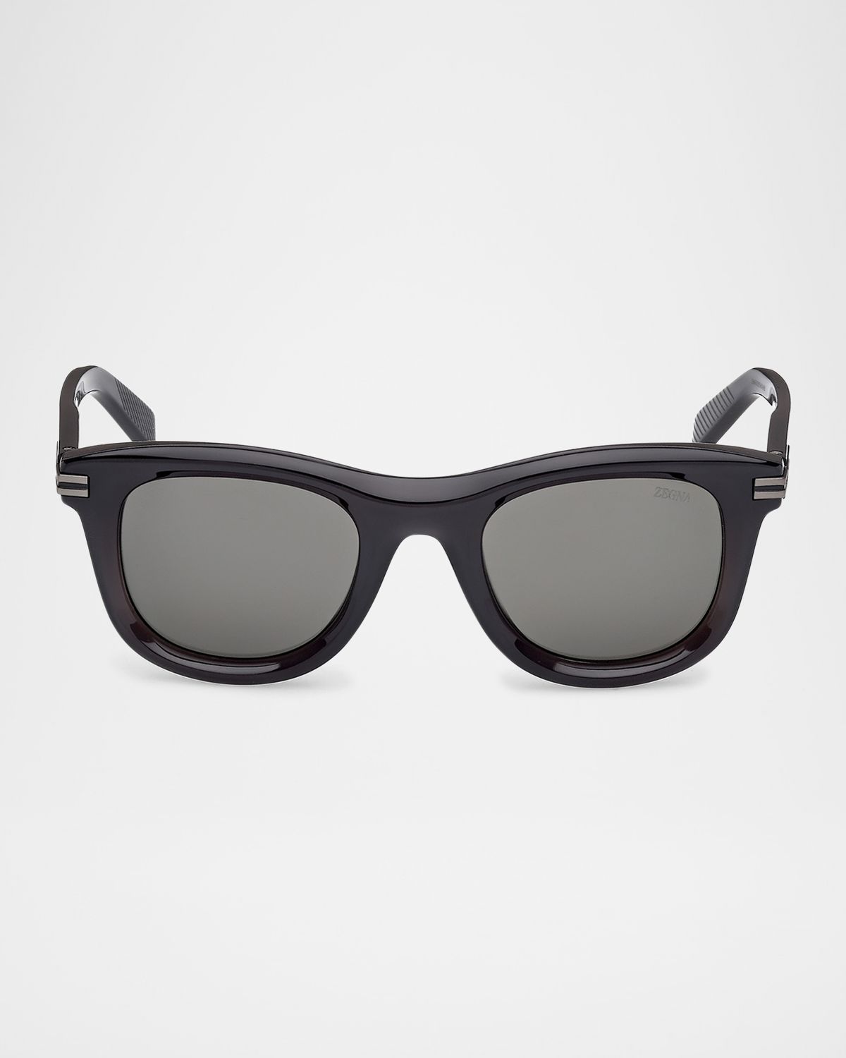 ZEGNA Men 's Acetate Square Sunglasses