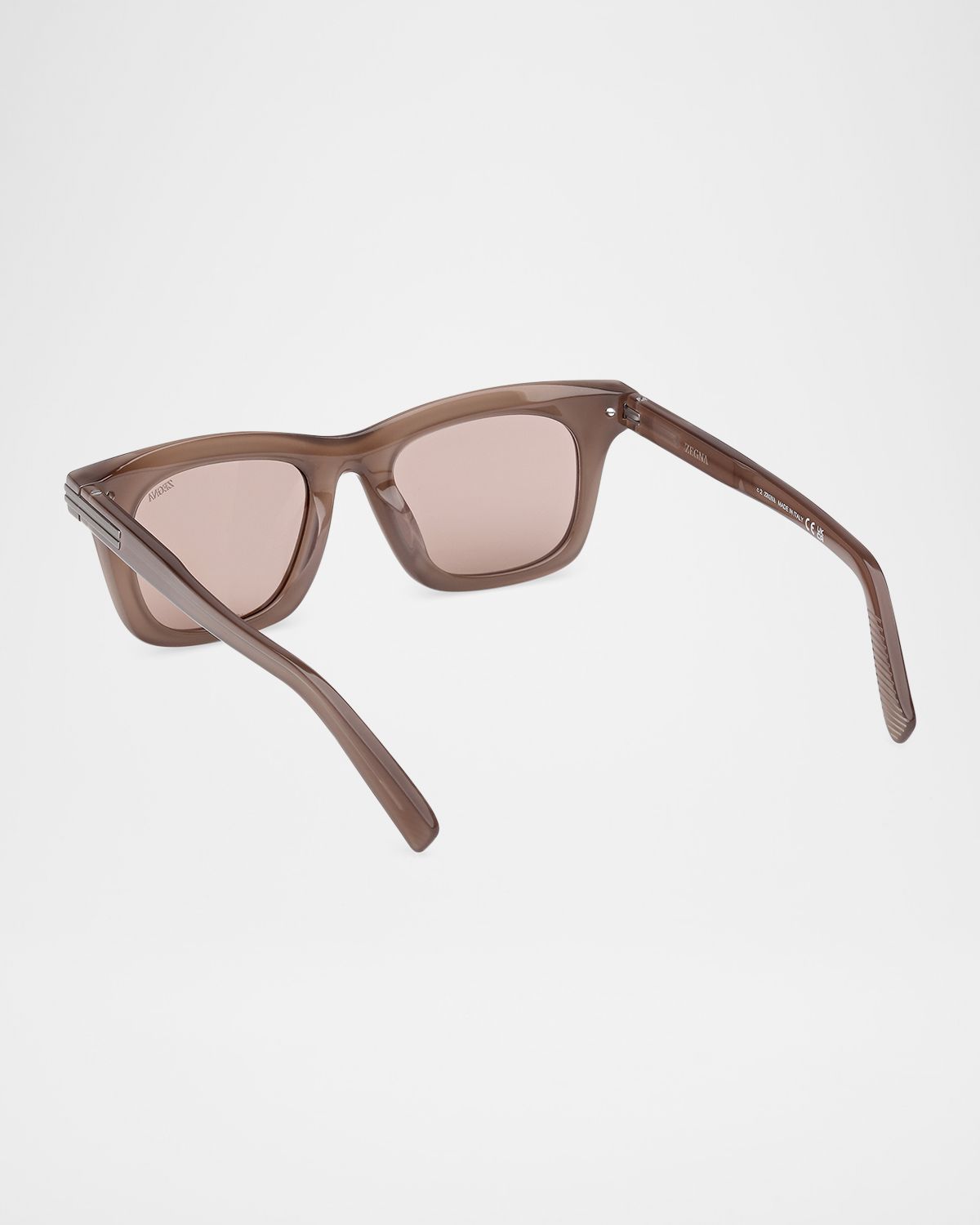 ZEGNA Men 's Acetate Square Sunglasses
