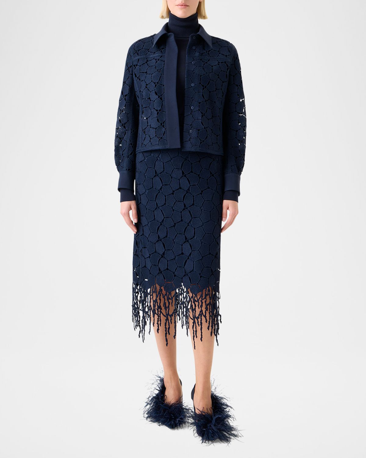 Akris Talitha Broken Stones Embroidered Jacket