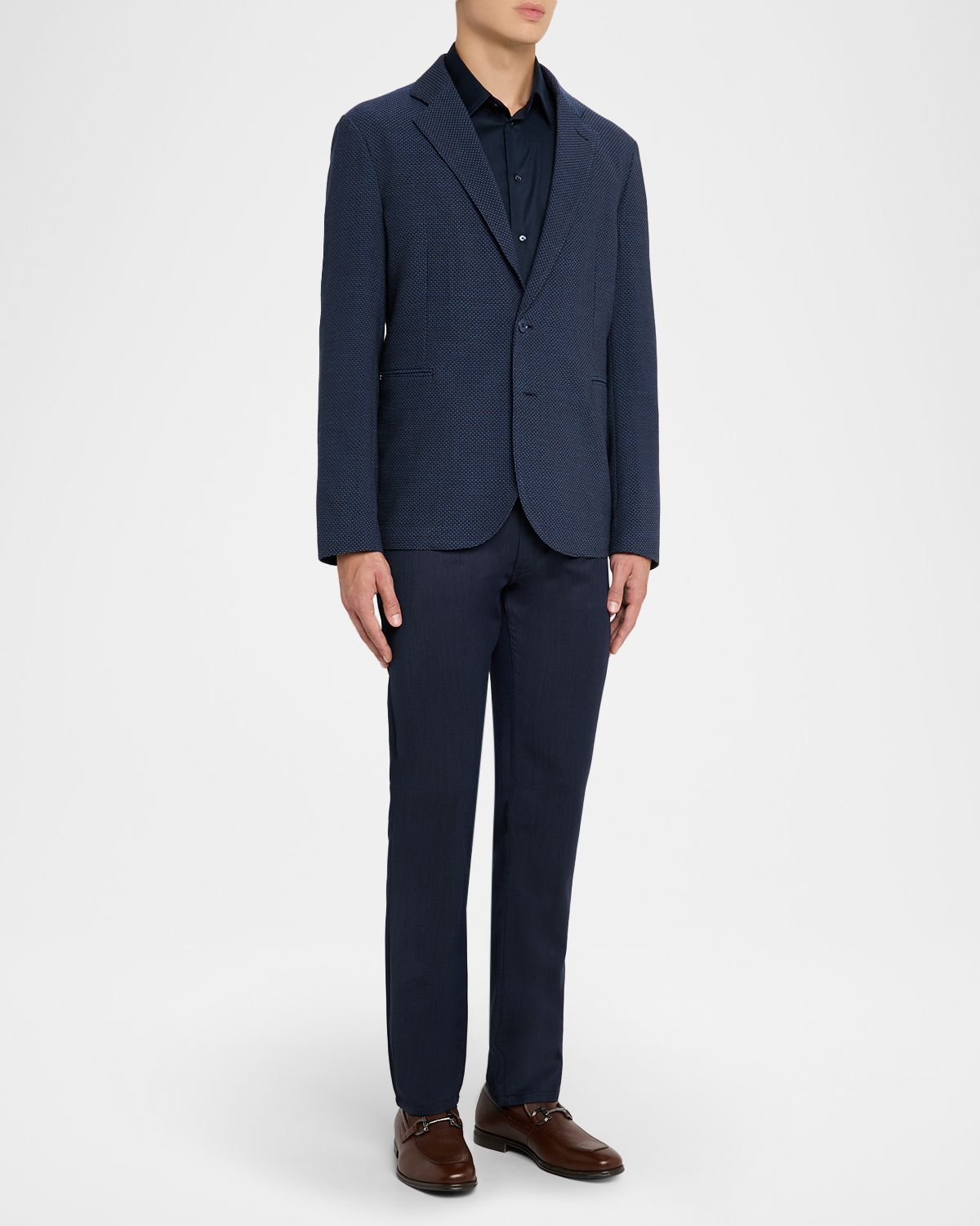 Emporio Armani Men 's Jacquard Wool Soft Sport Coat