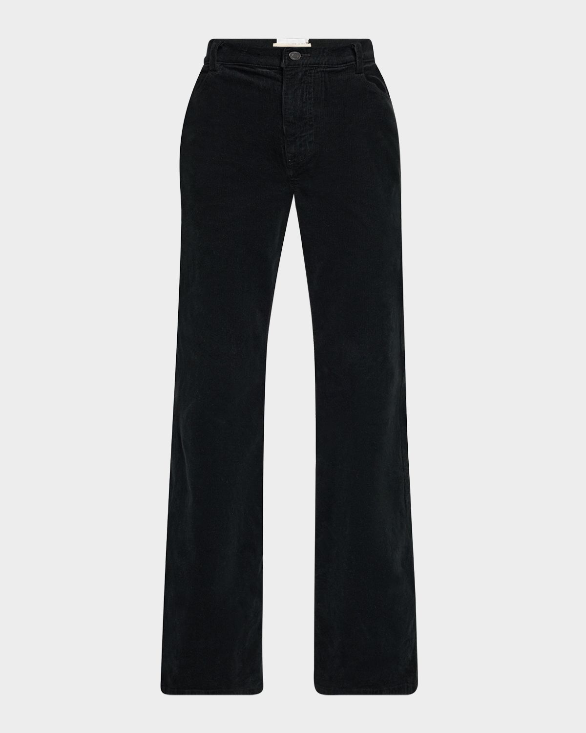 Nili Lotan Roe Cotton Stretch Velvet Bootcut-Leg Pants