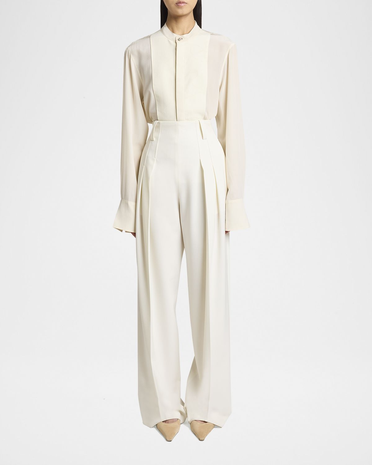 Victoria Beckham High Waist Cinched Trousers