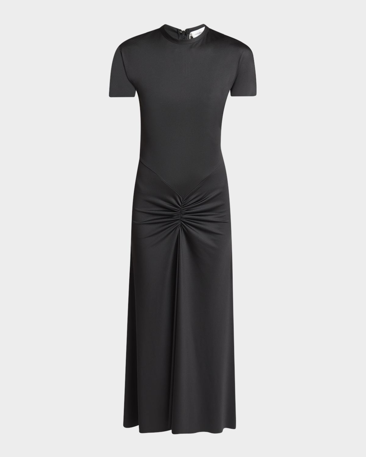 Victoria Beckham Gathered Drop-Waist Midi T-Shirt Dress | Thumbnail 6 Victoria Beckham Gathered Drop-Waist Midi T-Shirt Dress | Thumbnail 6