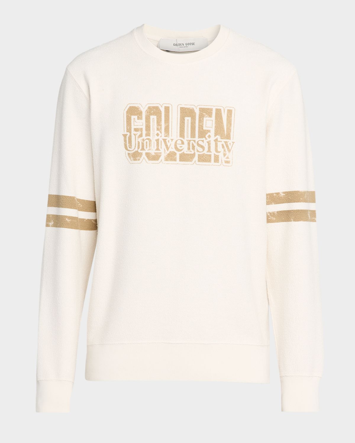Golden Goose Men 's Cotton Fleece Golden University Sweatshirt