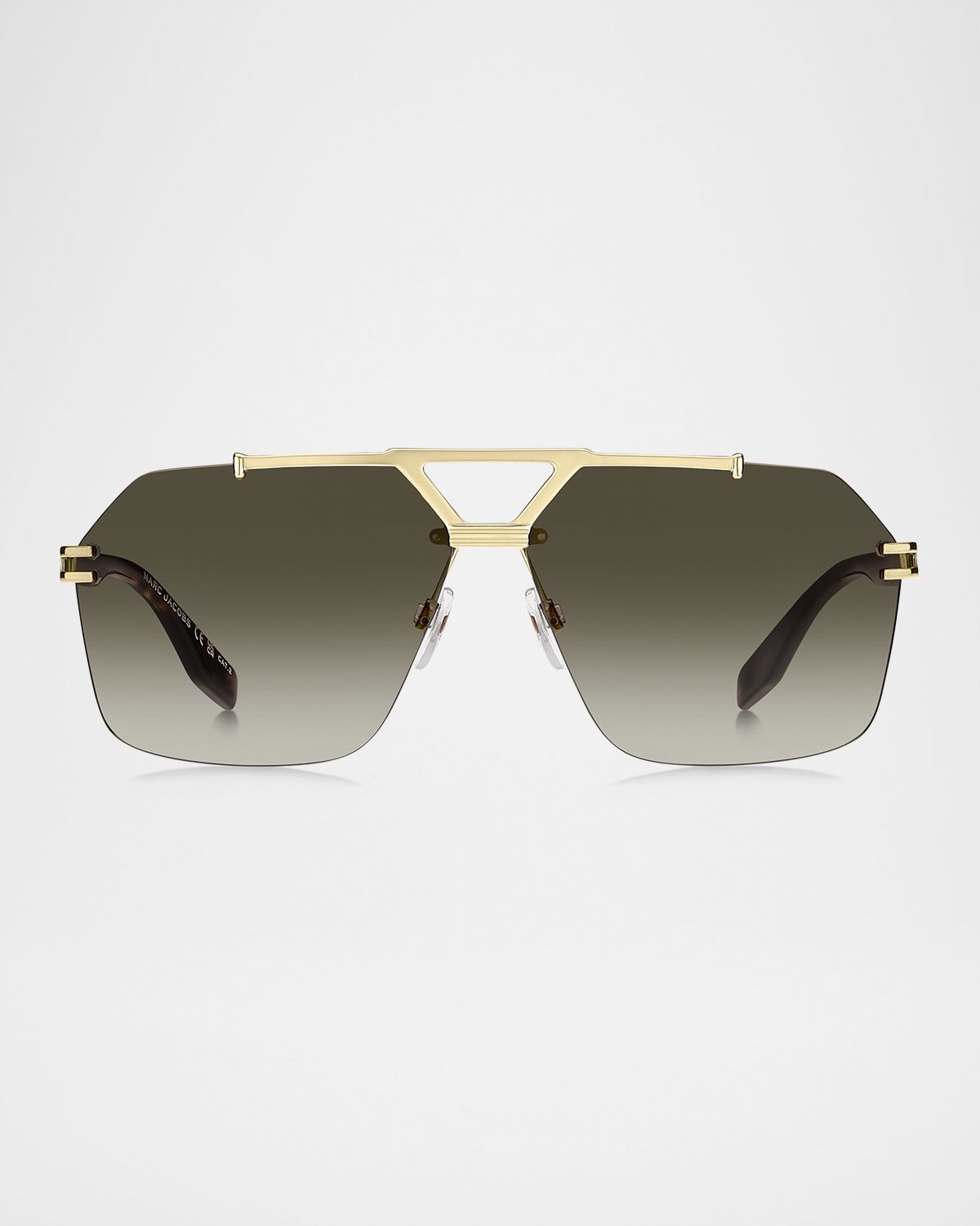Marc Jacobs Marc 837S Titanium Rectangular Sunglasses