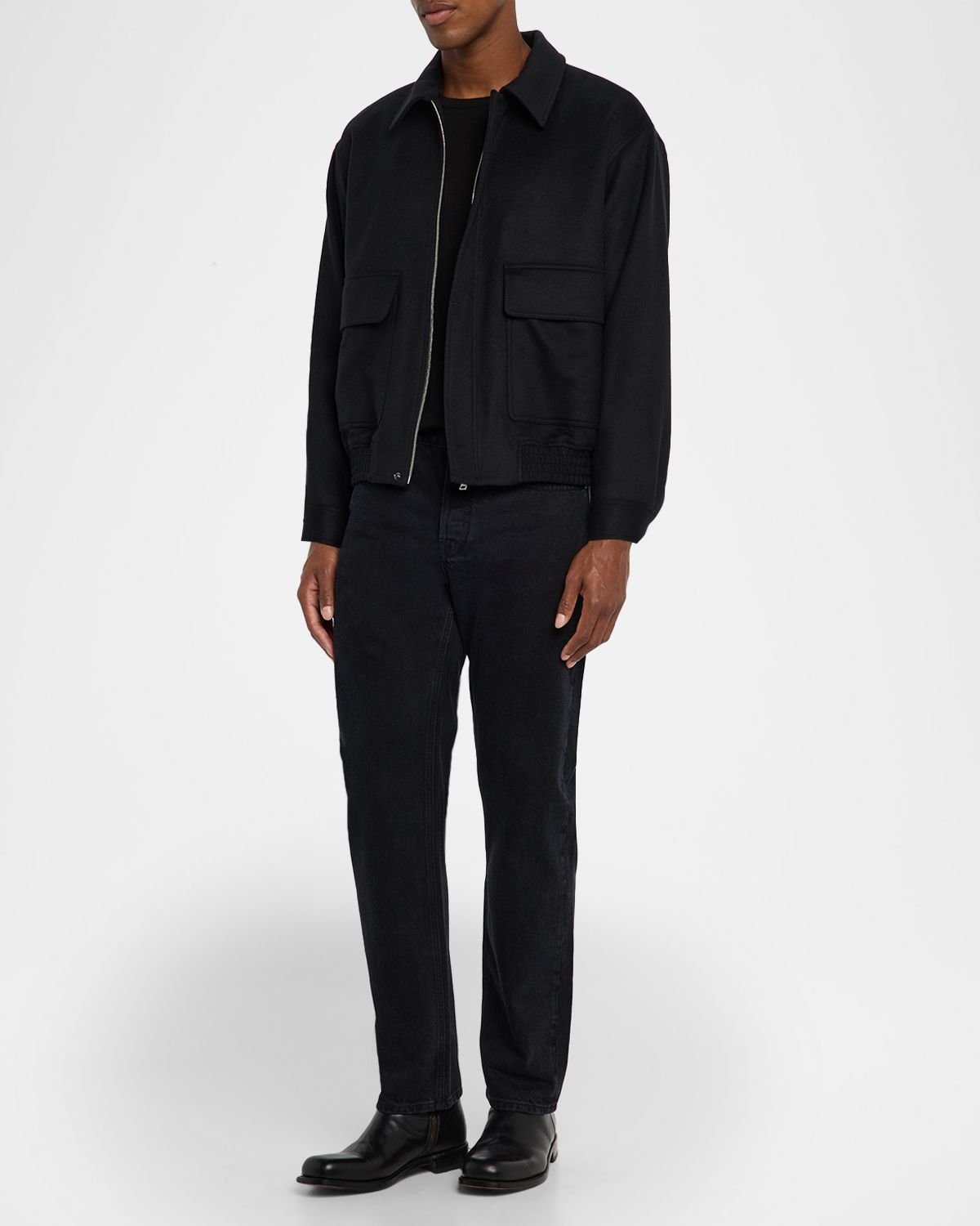 FRAME Men 's Superfine Wool and Cashmere Crewneck Sweater