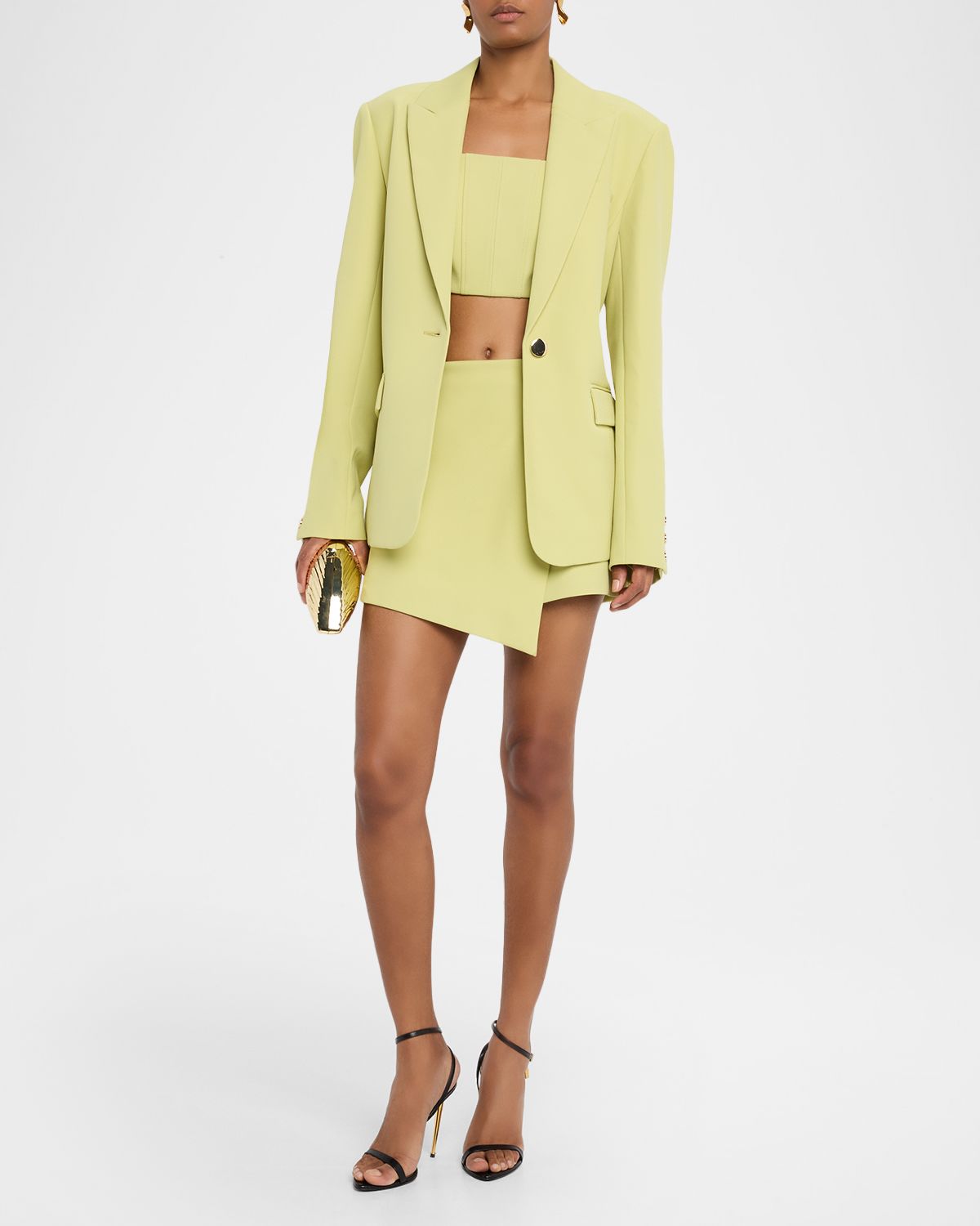 Toccin Stella Button Wrap Skirt