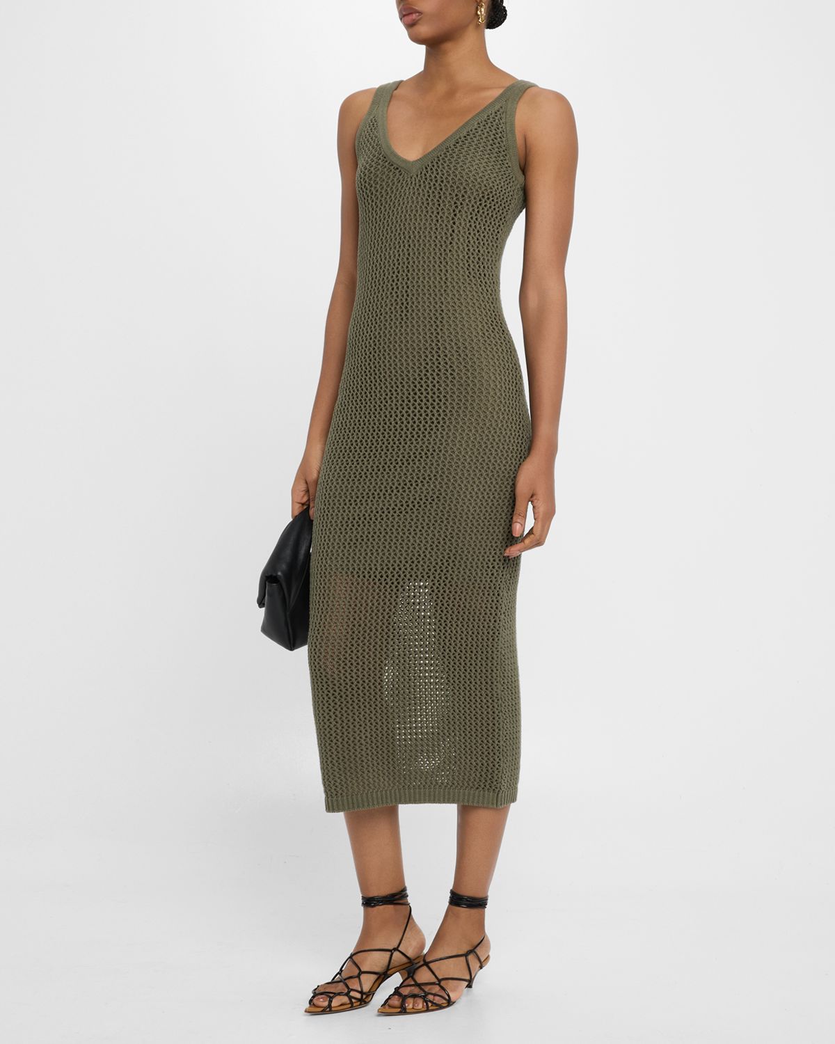 Toccin Kayla Crochet Tank Midi Dress