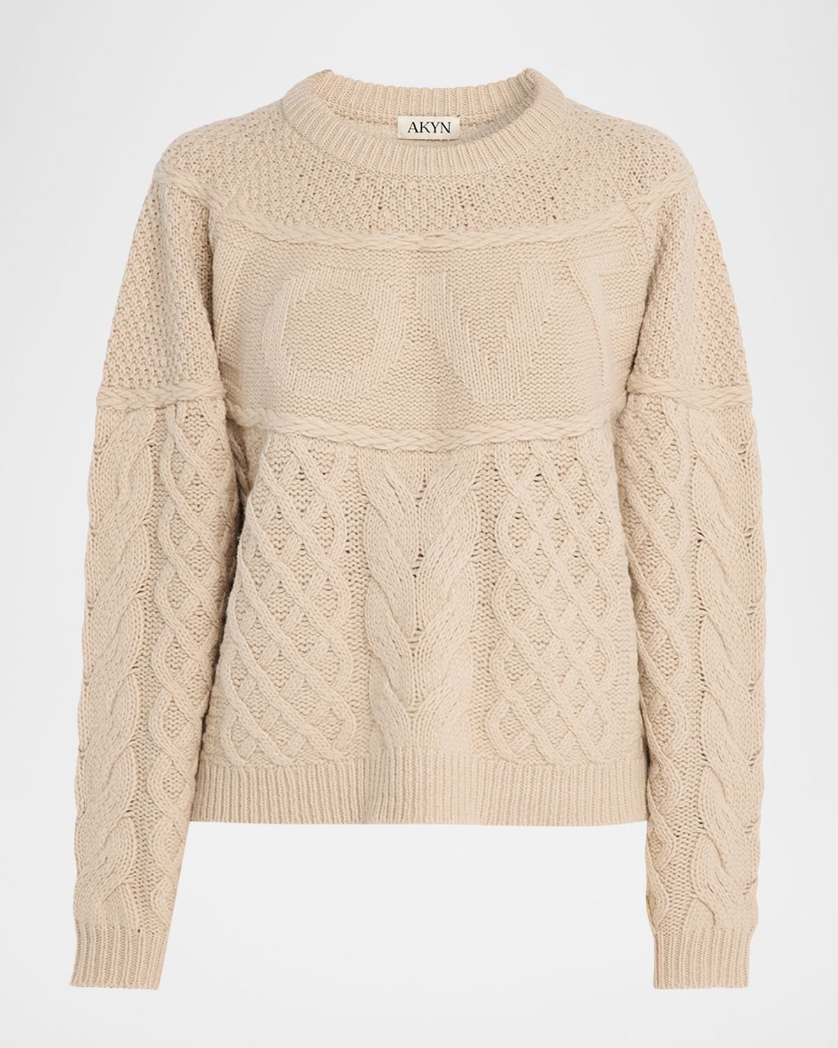 Akyn Studio Love Oversized Cable-Knit Wool Sweater | Thumbnail 6 Akyn Studio Love Oversized Cable-Knit Wool Sweater | Thumbnail 6