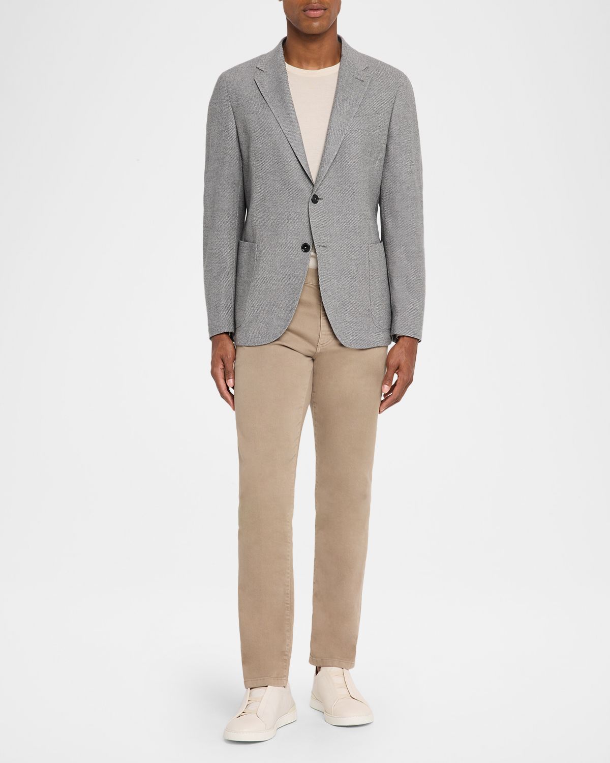 ZEGNA Men 's Mélange Trofeo Cashmere Sport Coat