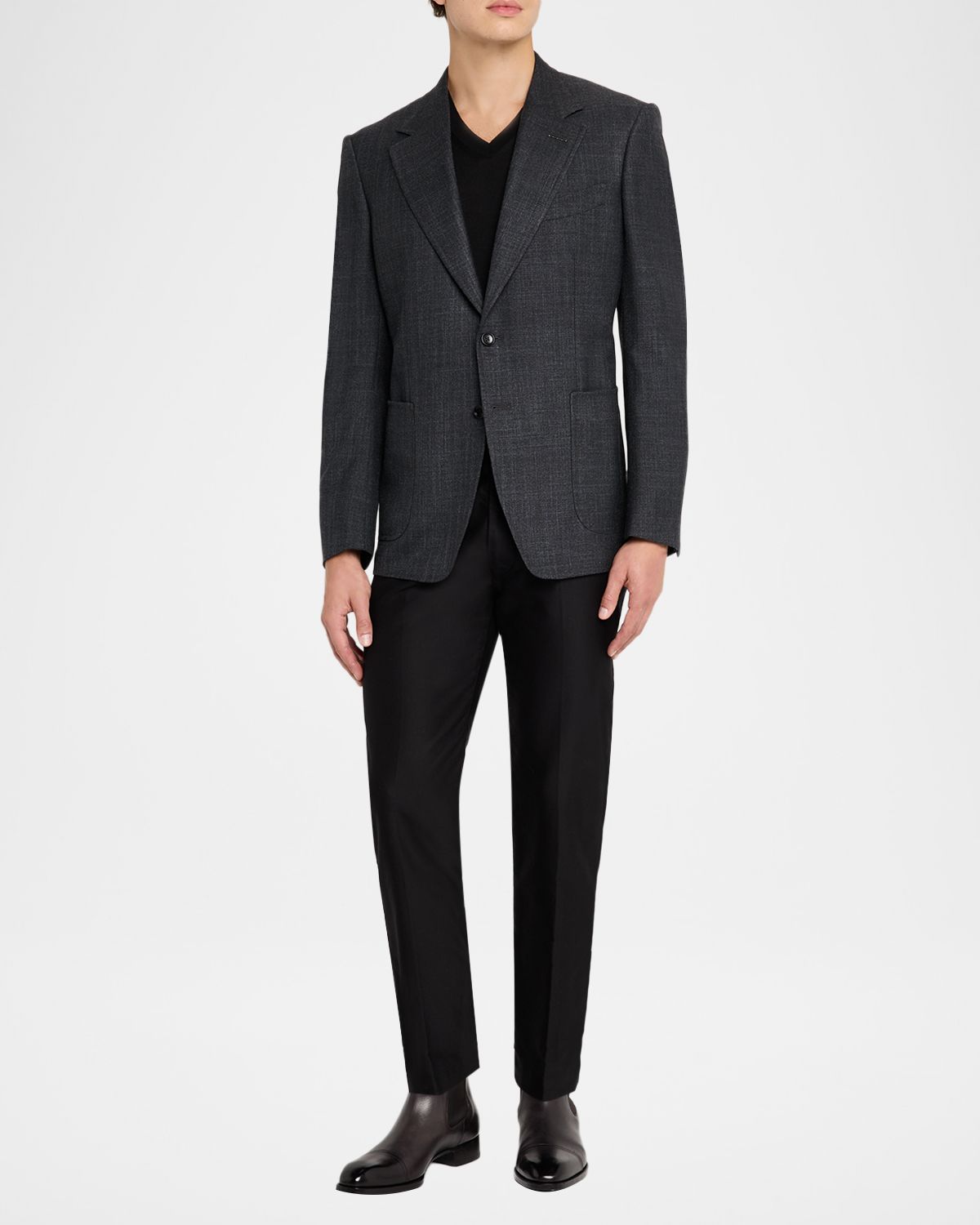 TOM FORD Men 's Shelton Sharkskin Sports Jacket