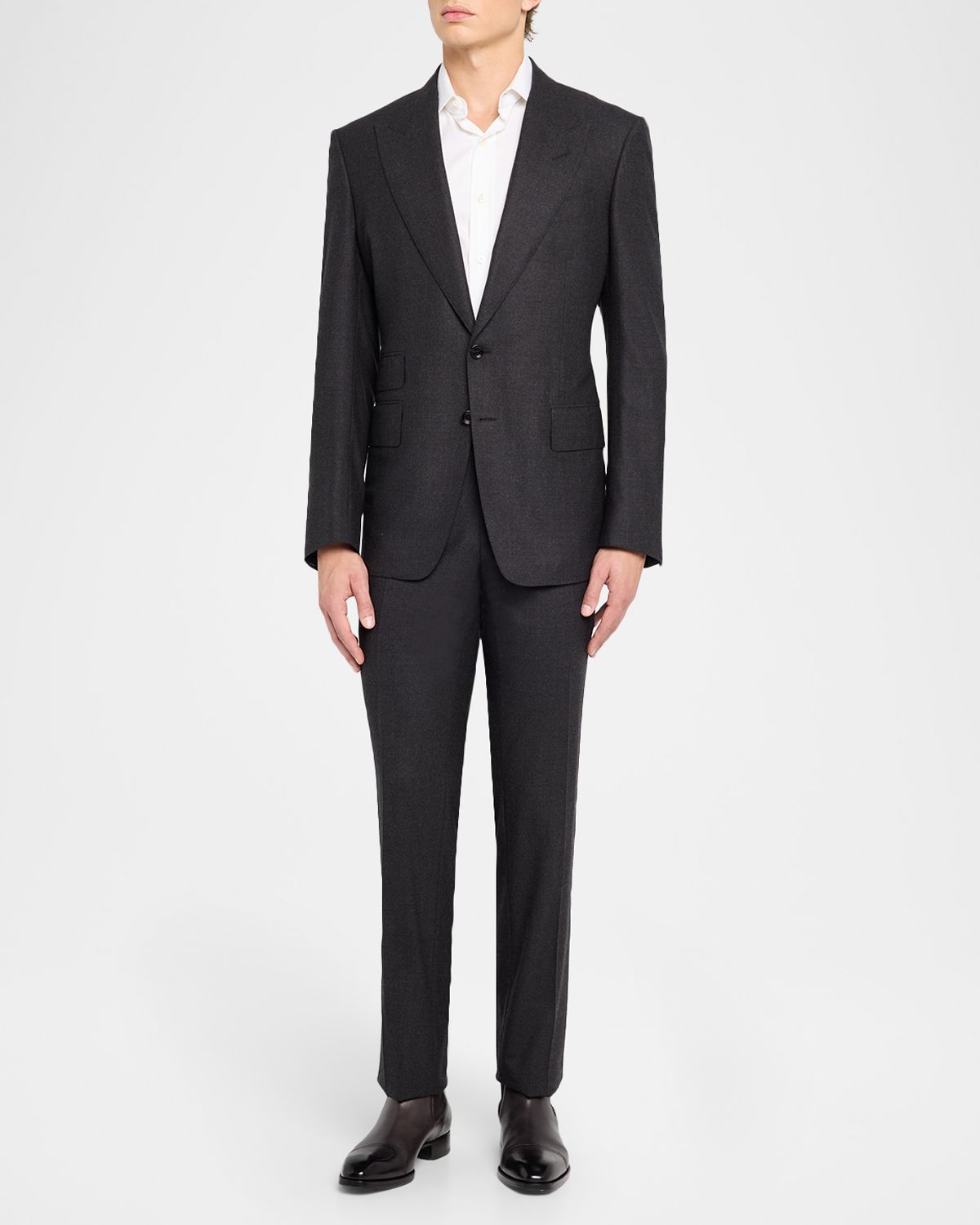 TOM FORD Men 's Shelton Wool Prince of Wales Suit