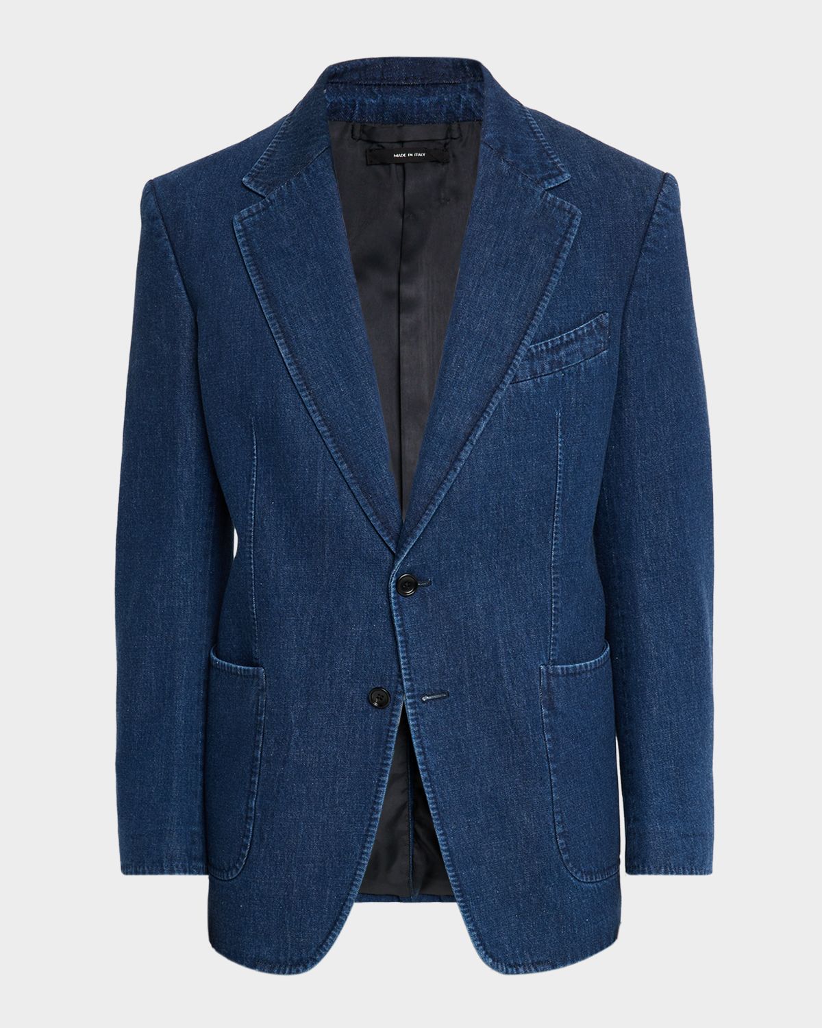 TOM FORD Men 's Shelton Light Washed Denim Sport Coat