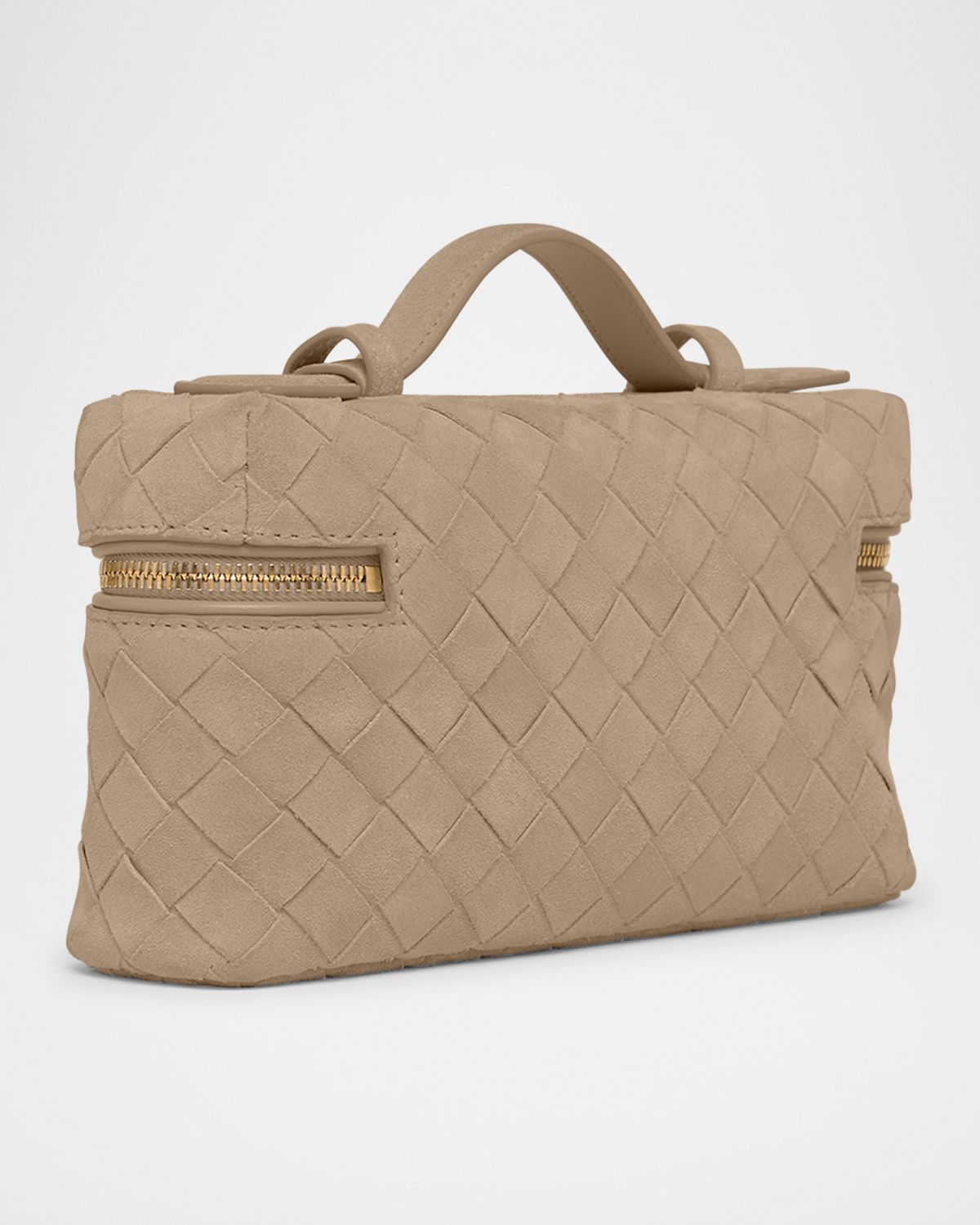 Bottega Veneta Bang Bang Vanity Intrecciato Suede Crossbody Bag