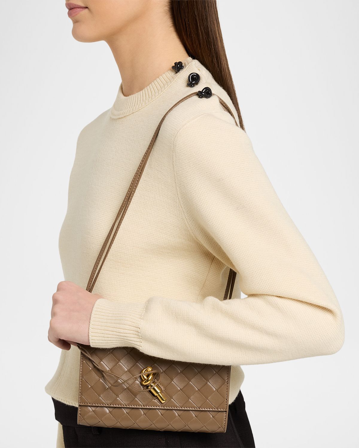 Bottega Veneta Andiamo Leather Pouch Bag | Thumbnail 6 Bottega Veneta Andiamo Leather Pouch Bag | Thumbnail 6