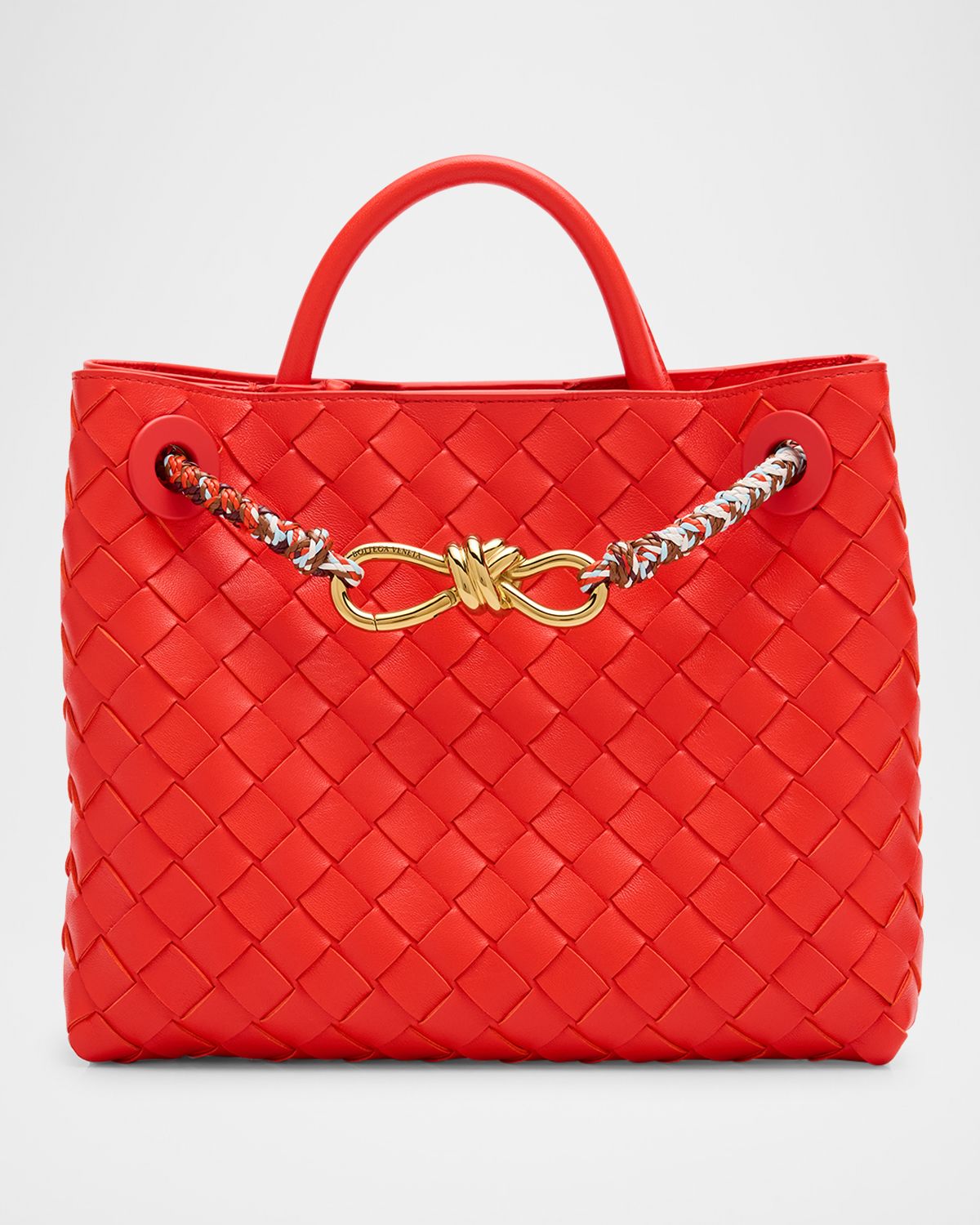 Bottega Veneta Andiamo Small Leather Top-Handle Bag