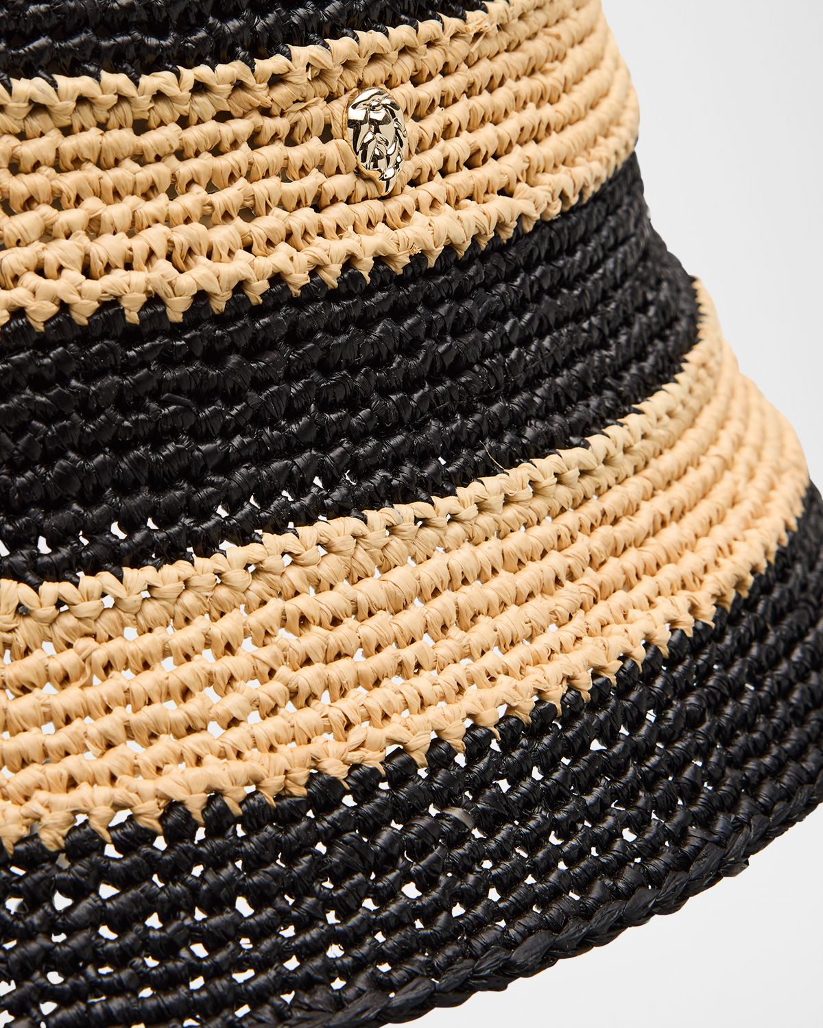 Helen Kaminski Aleki Raffia Crochet Bucket Hat