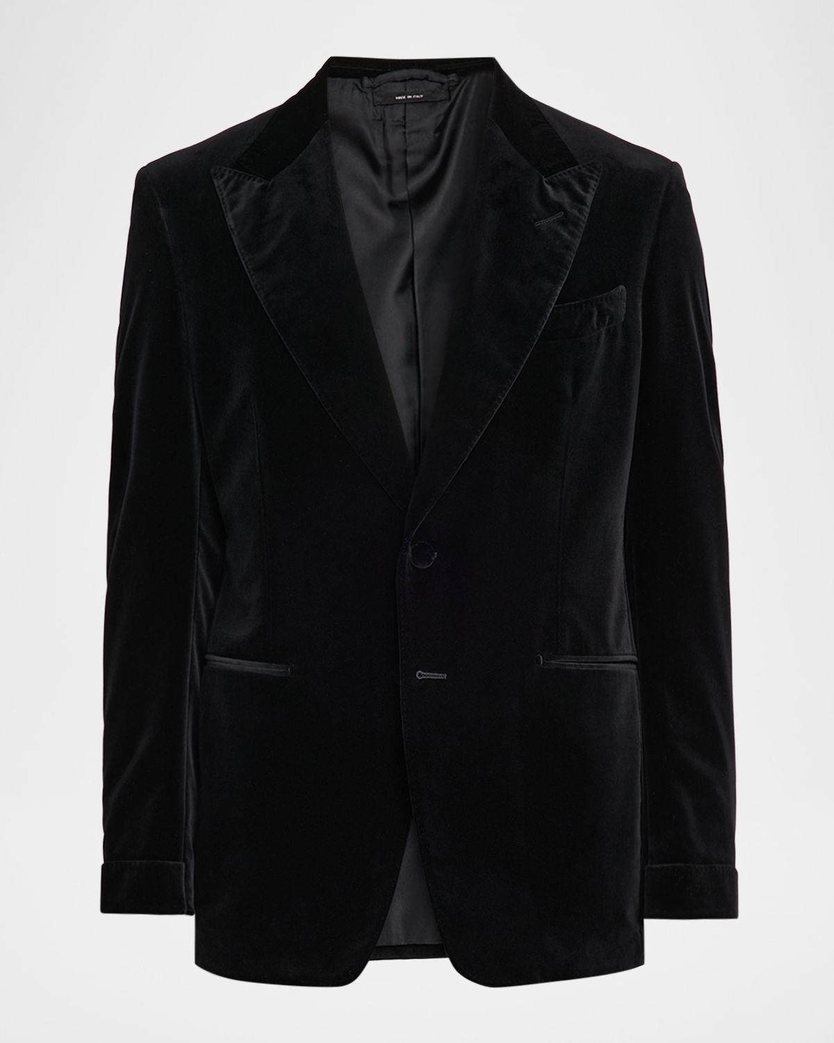 TOM FORD Men 's Shelton Velvet Peak Lapel Dinner Jacket