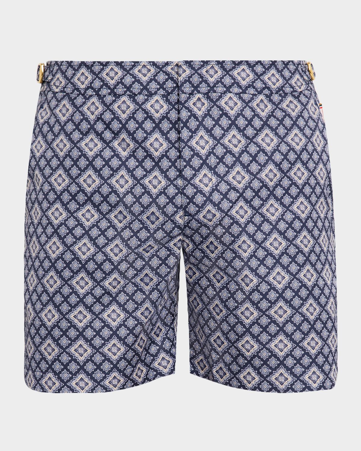 Orlebar Brown Men 's Bulldog Pasisley Mid-Length Swim Shorts