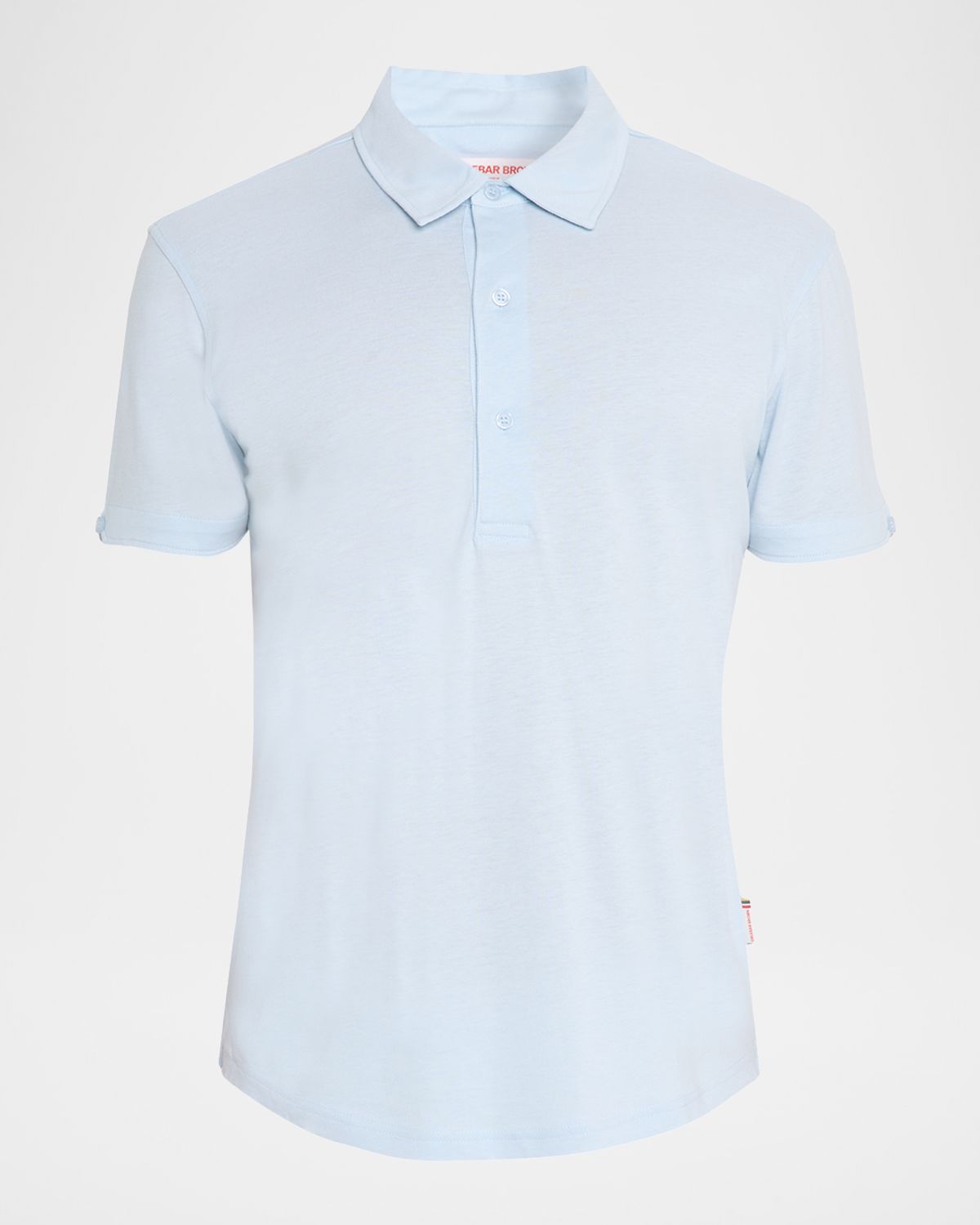 Orlebar Brown Men 's Sebastian Tailored Fit Cotton and Silk Polo Shirt