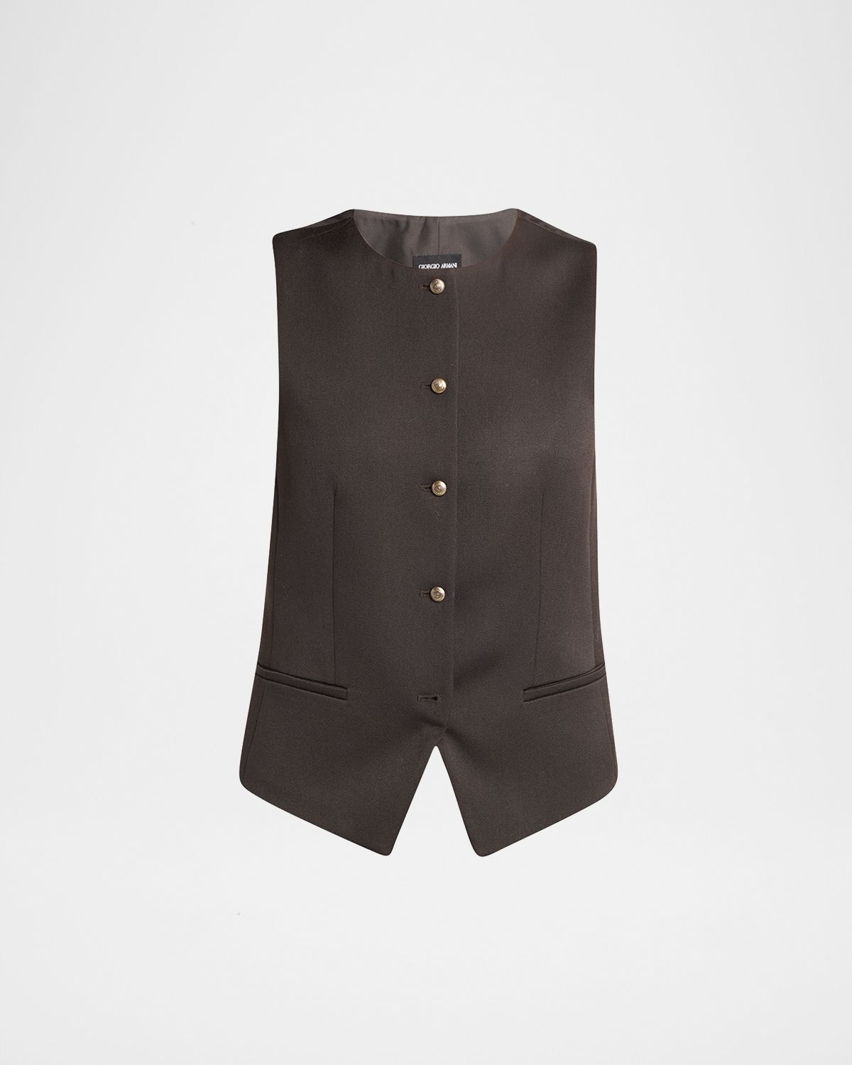 Giorgio Armani Single-Breasted Wool Vest | Thumbnail 6