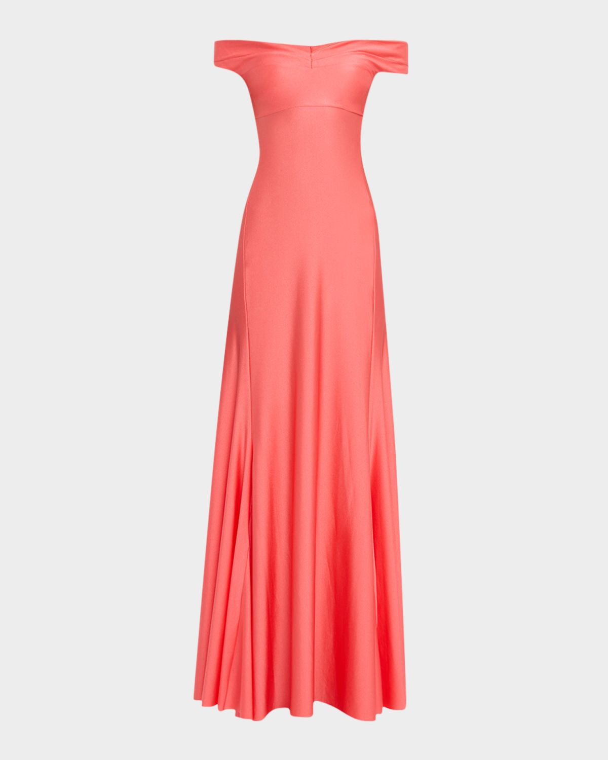 Chiara Boni La Petite Robe Off-Shoulder Jersey Gown